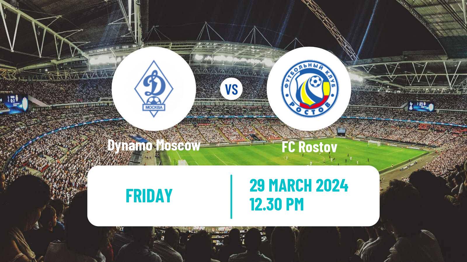 Soccer Russian Premier League Dynamo Moscow - Rostov