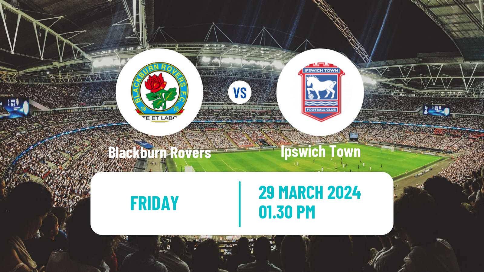 Soccer English League Championship Blackburn Rovers - Ipswich Town