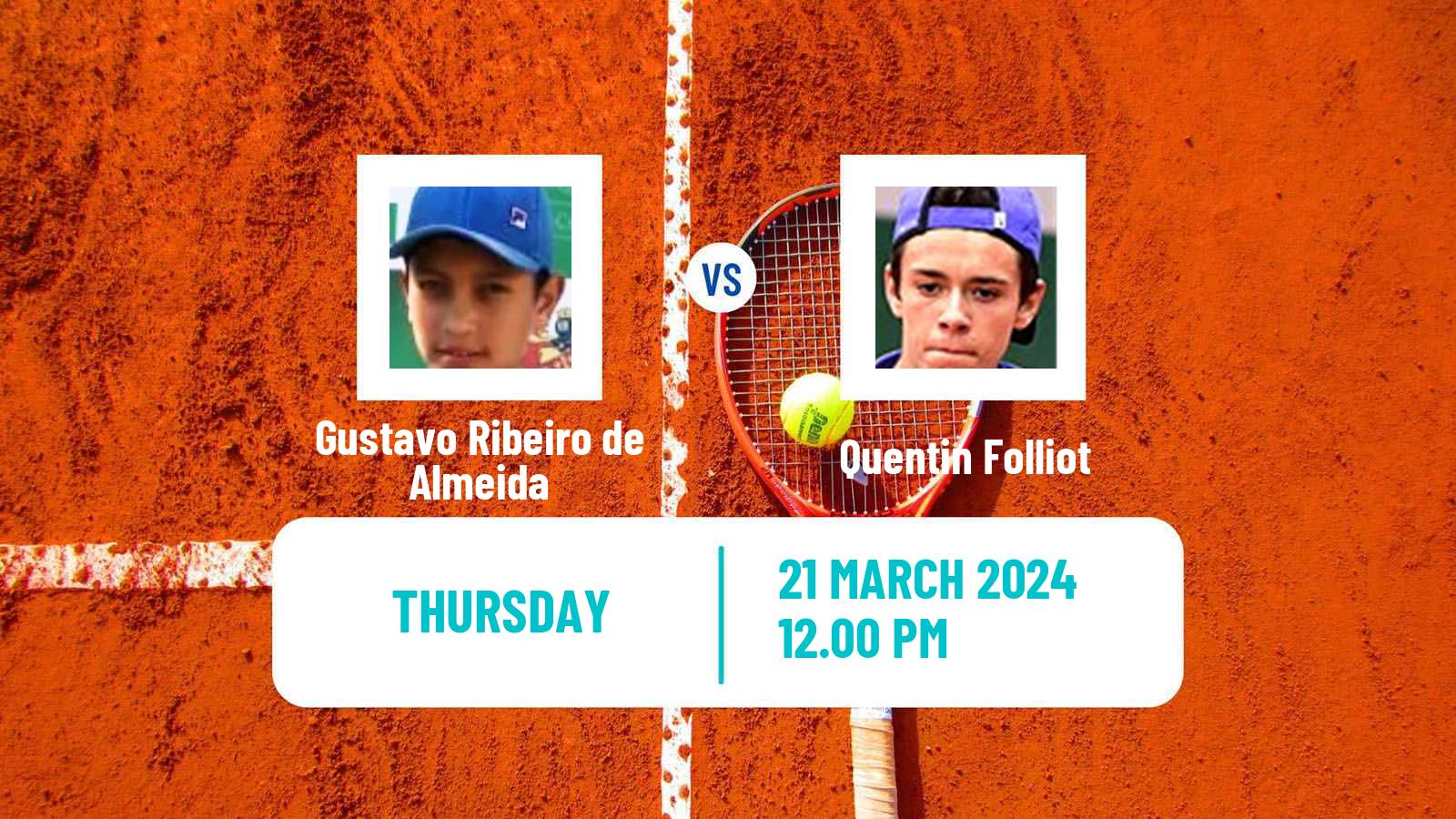 Tennis ITF M25 Maceio Men Gustavo Ribeiro de Almeida - Quentin Folliot