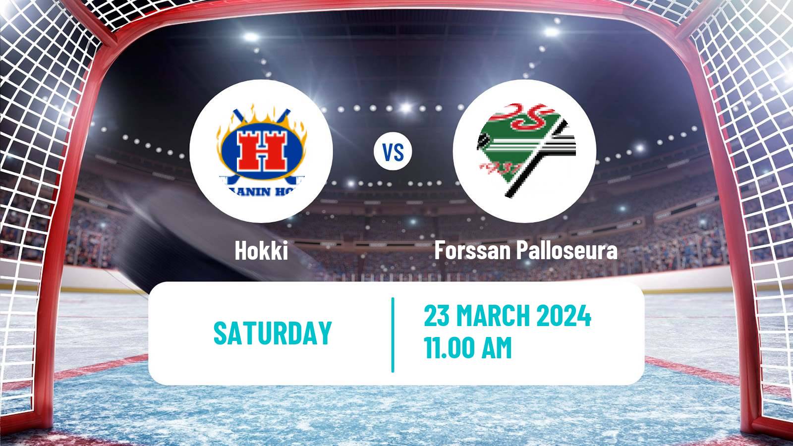 Hockey Finnish Mestis Hokki - Forssan Palloseura