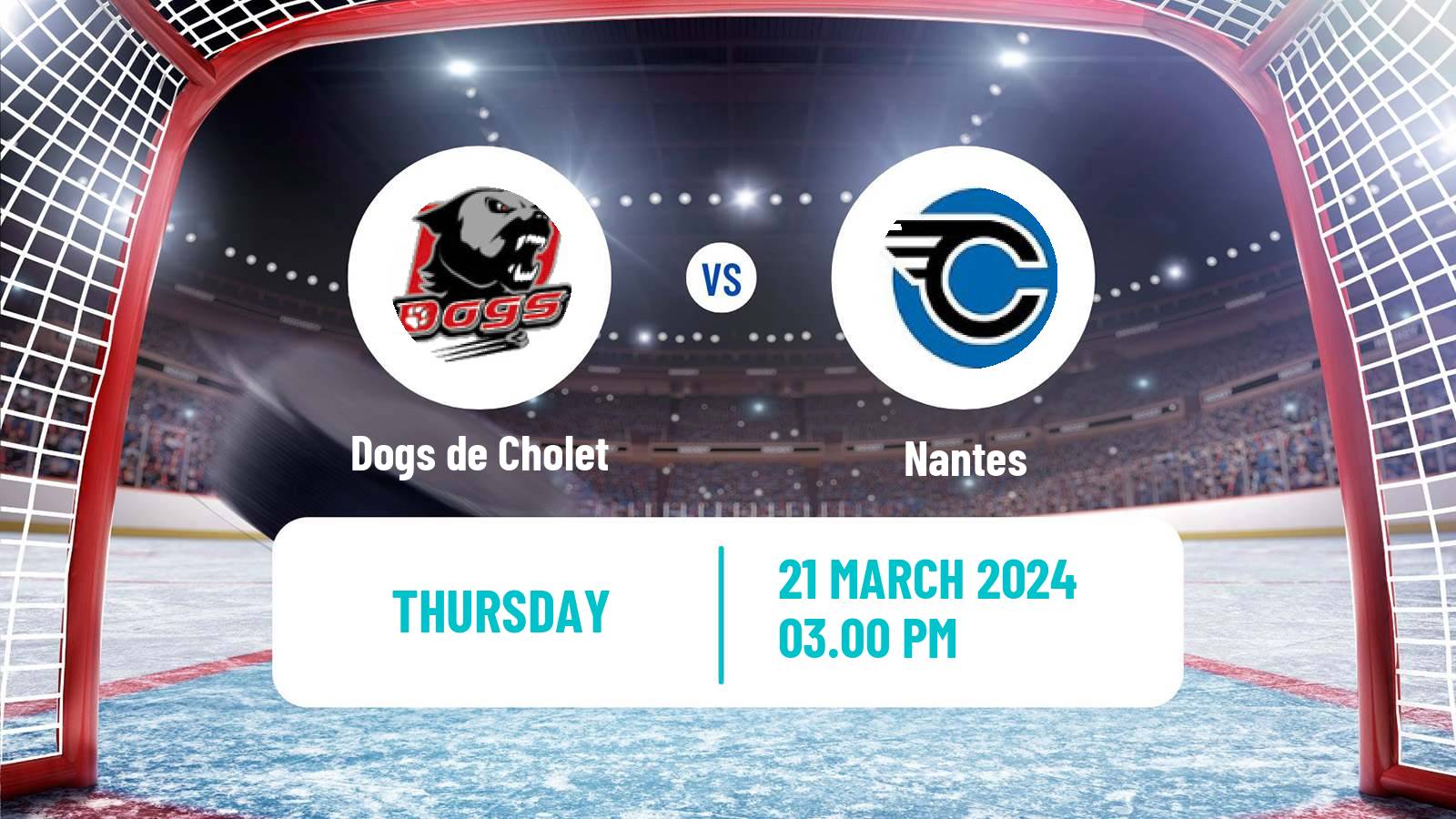 Hockey French D1 Ice Hockey Dogs de Cholet - Nantes