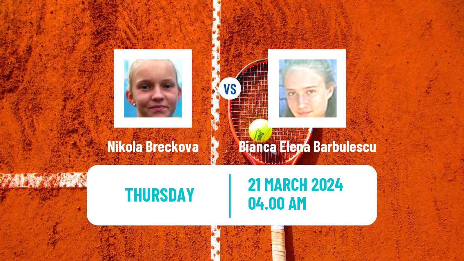 Tennis ITF W15 Heraklion 3 Women Nikola Breckova - Bianca Elena Barbulescu