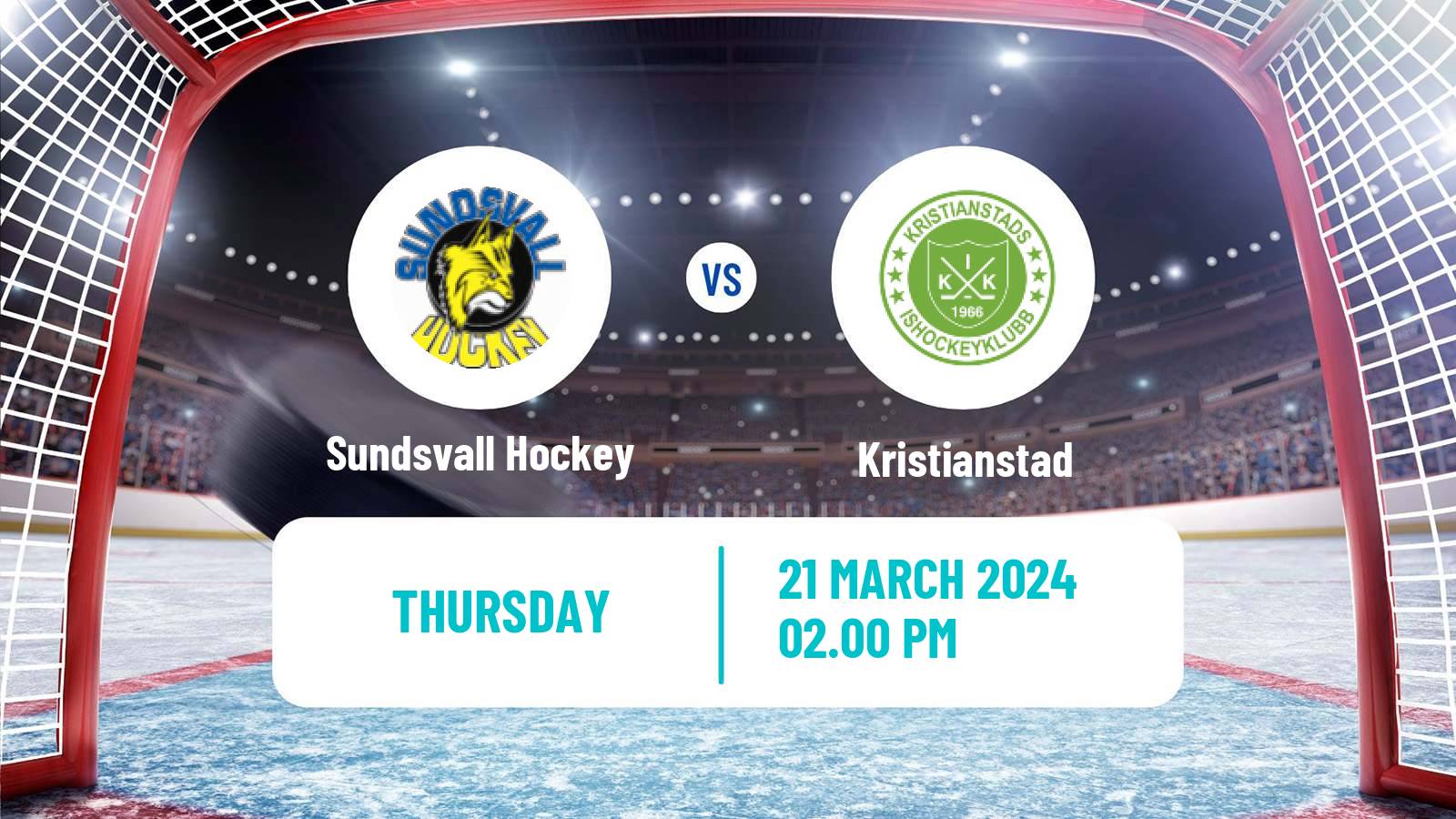 Hockey Swedish Hockey AllEttan Norra Sundsvall Hockey - Kristianstad