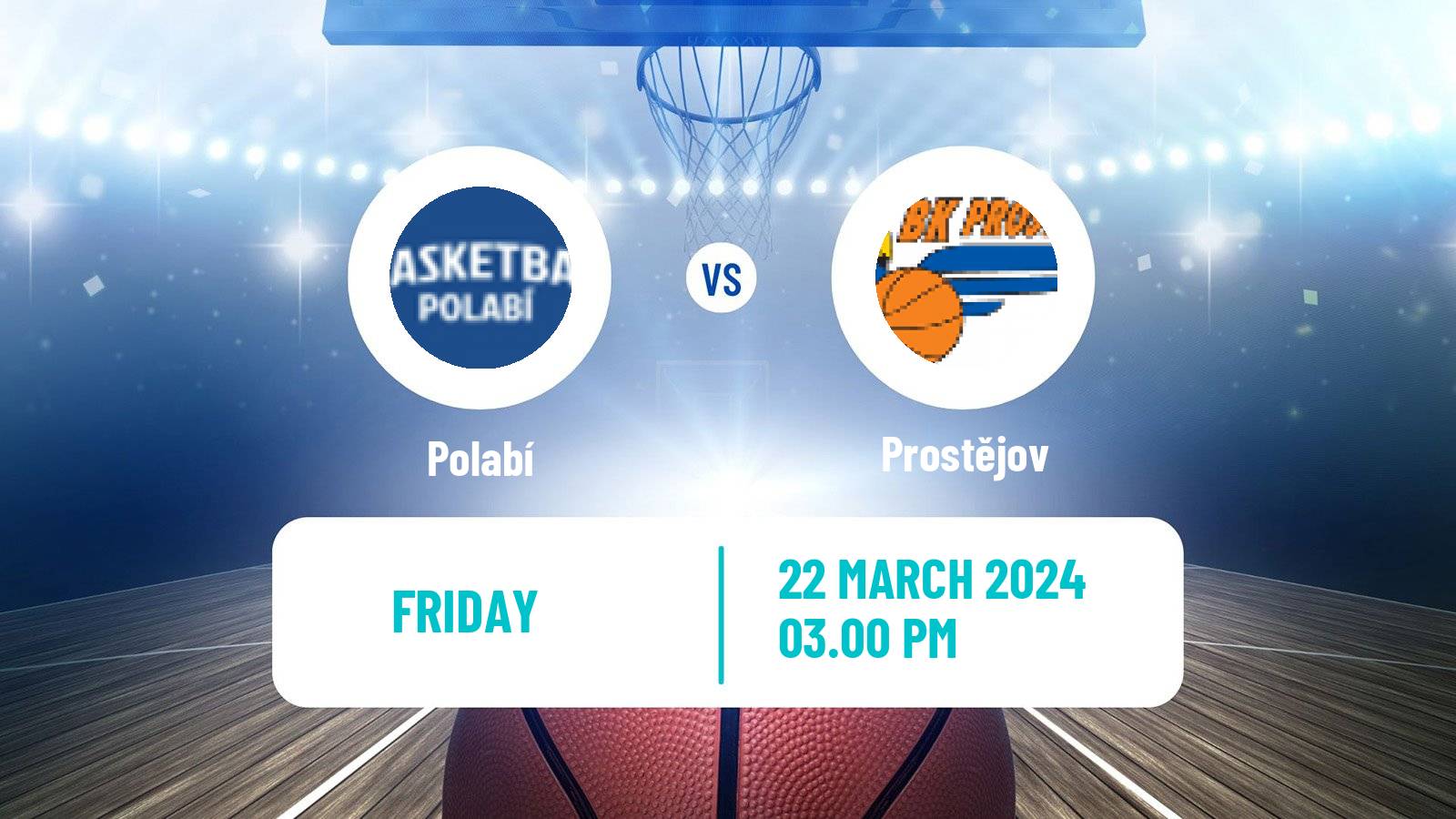 Basketball Czech 1 Liga Basketball Polabí - Prostějov