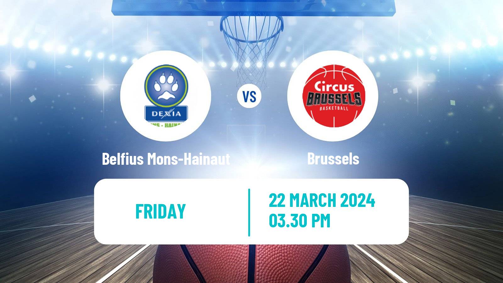 Basketball BNXT League Belfius Mons-Hainaut - Brussels
