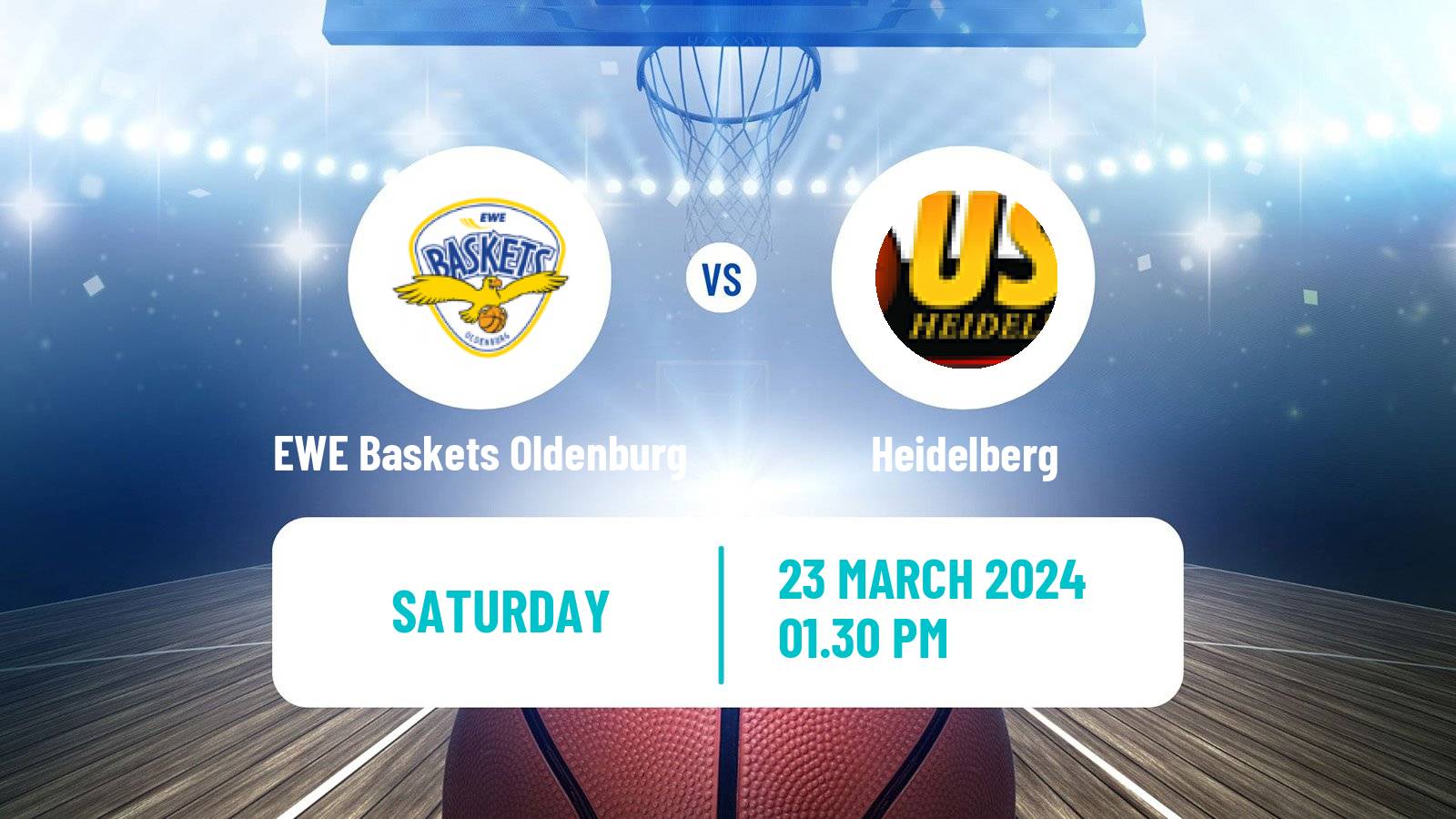 Basketball German BBL EWE Baskets Oldenburg - Heidelberg
