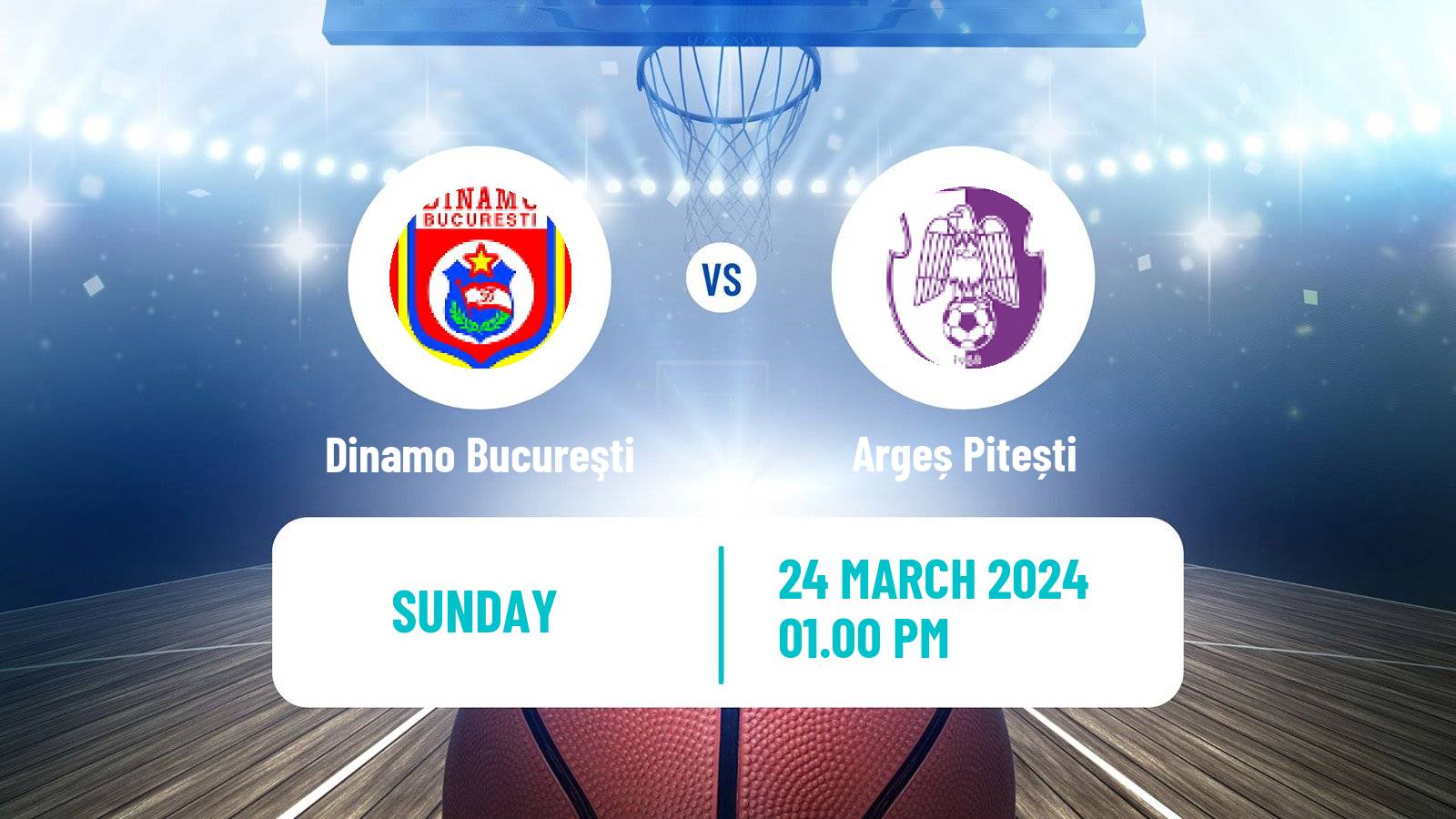 Basketball Romanian Divizia A Basketball Dinamo Bucureşti - Argeș Pitești