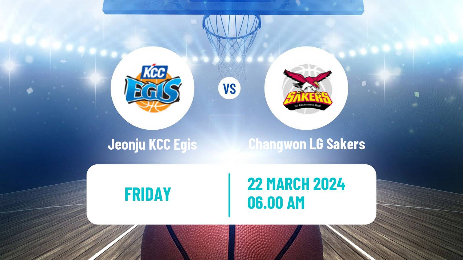 Basketball KBL Jeonju KCC Egis - Changwon LG Sakers