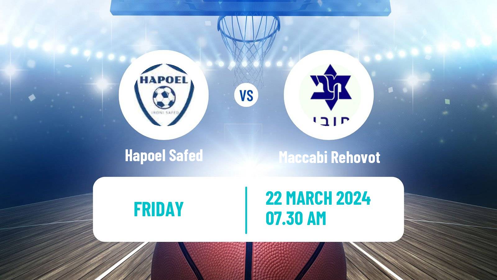 Basketball Israeli Liga Leumit Basketball Hapoel Safed - Maccabi Rehovot