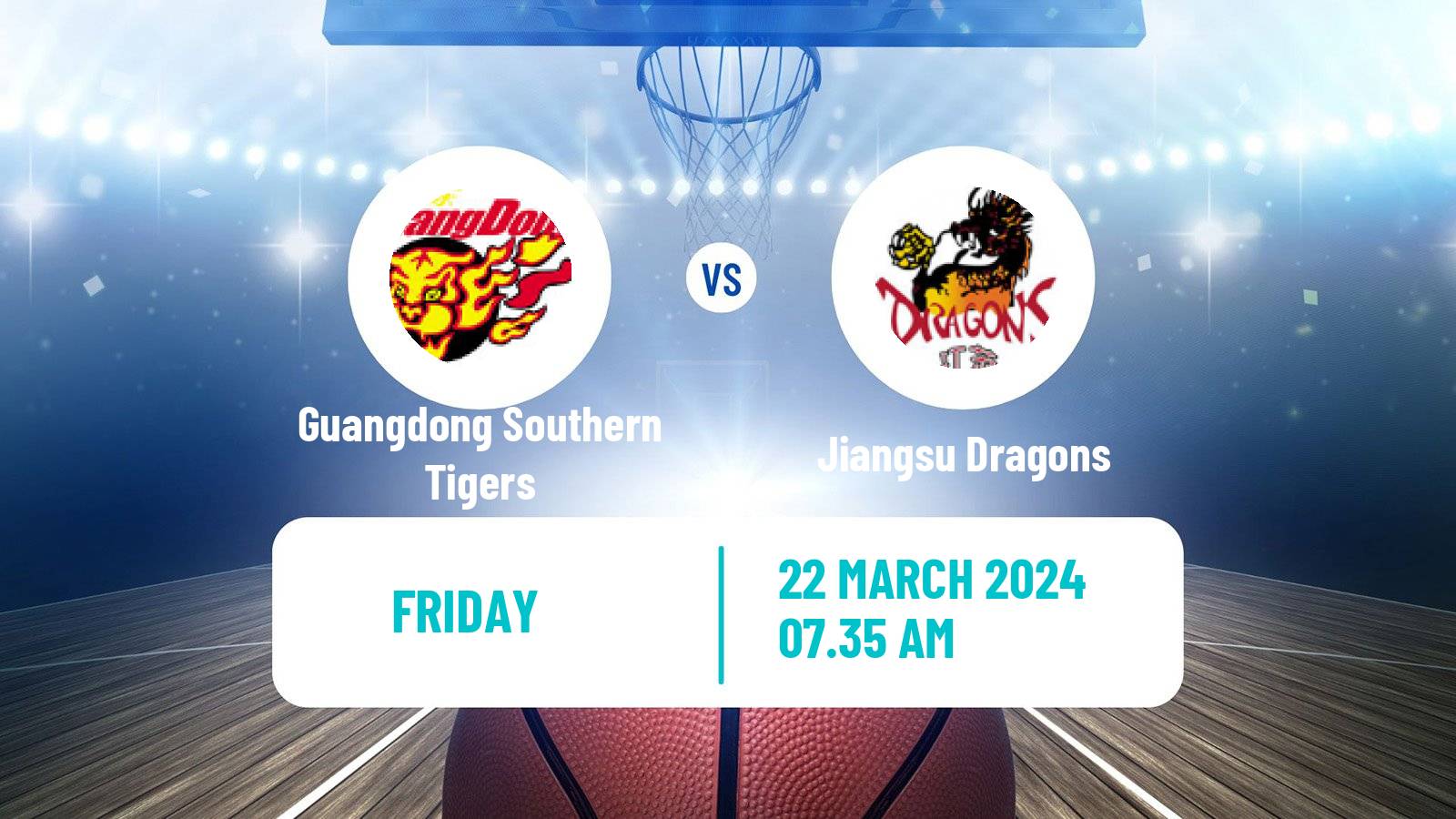 Basketball CBA Guangdong Southern Tigers - Jiangsu Dragons