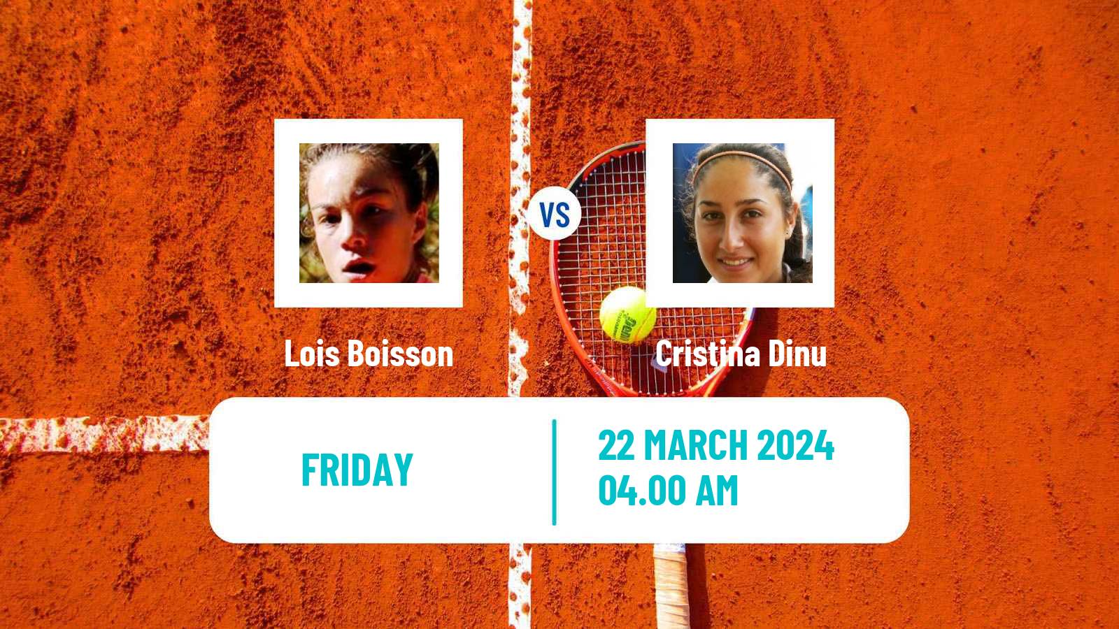 Tennis ITF W35 Alaminos Larnaca 2 Women Lois Boisson - Cristina Dinu