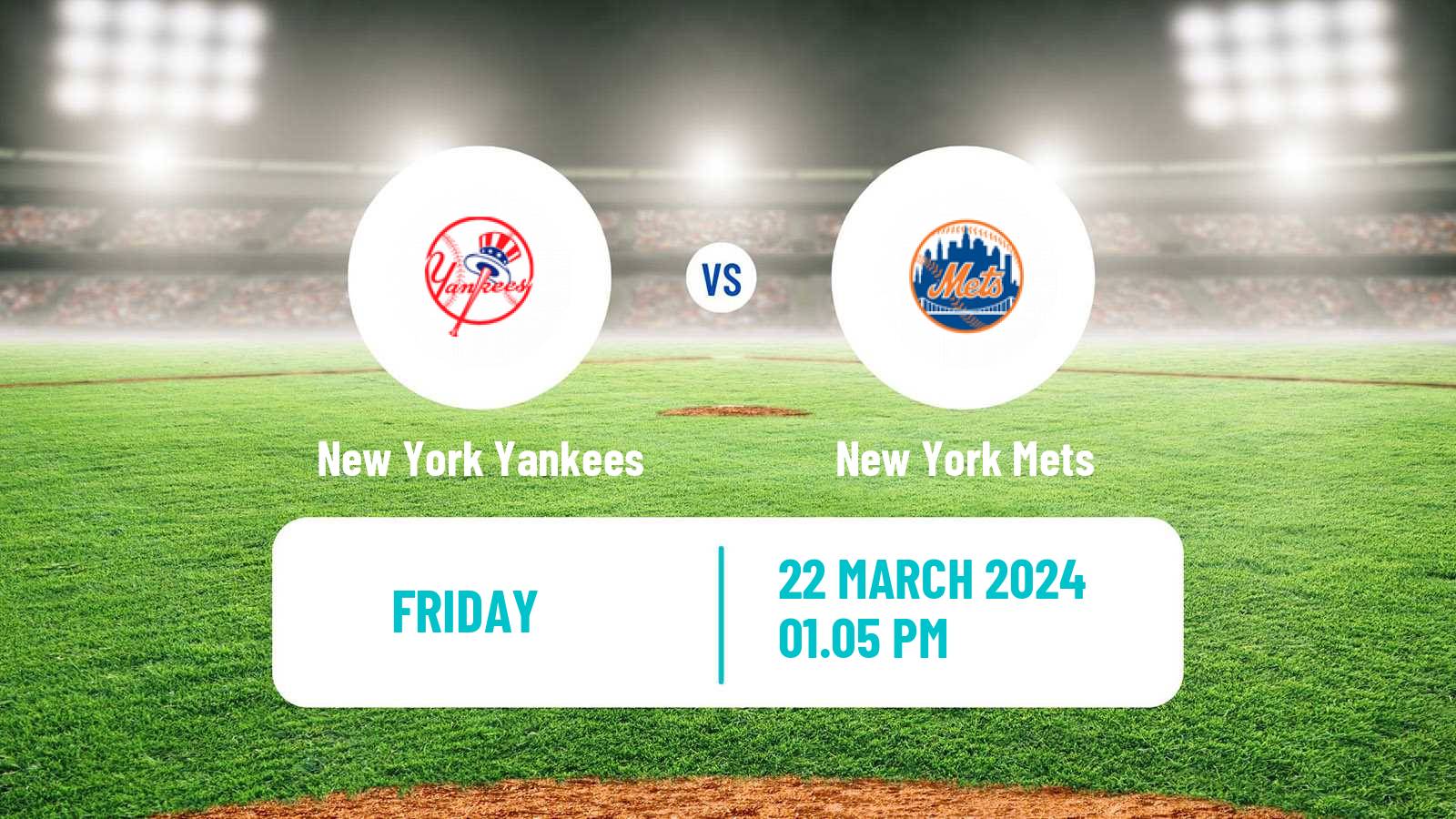 Baseball MLB Spring Training New York Yankees - New York Mets