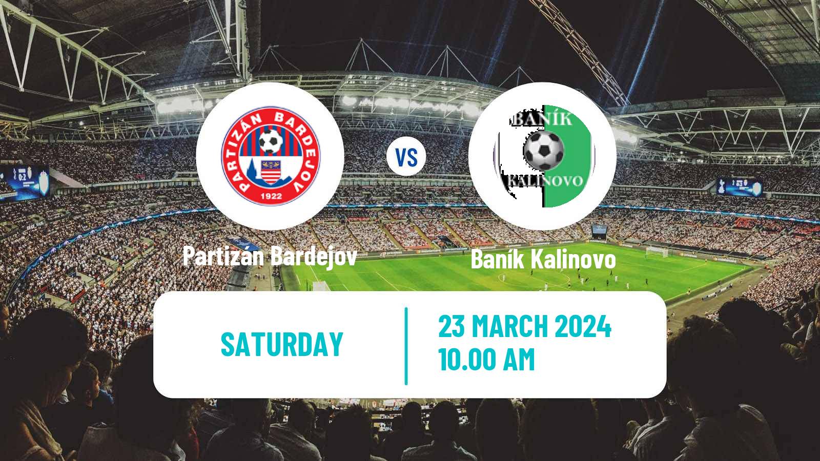 Soccer Slovak 3 Liga East Partizán Bardejov - Baník Kalinovo