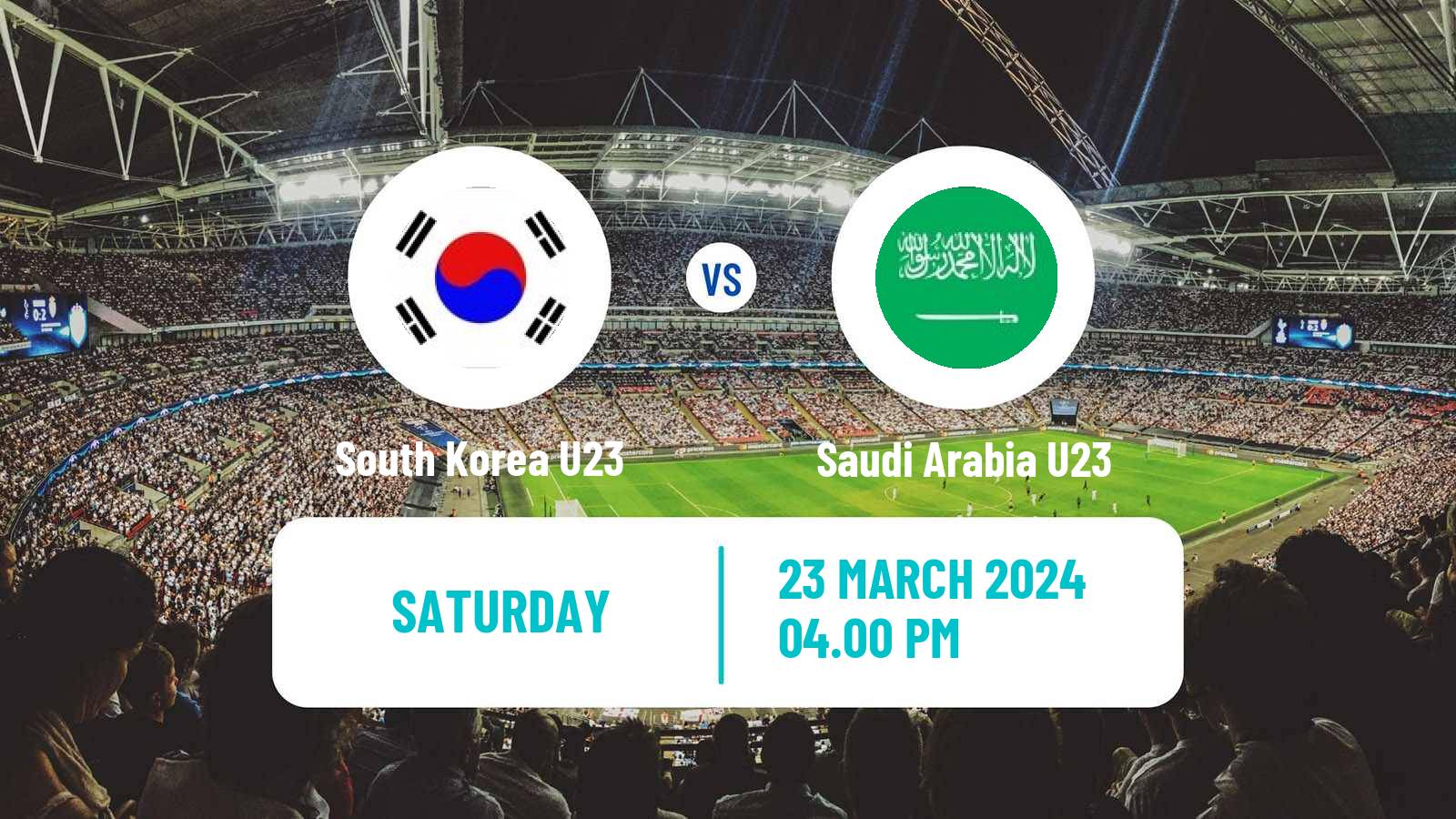 Soccer WAFF Championship U23 South Korea U23 - Saudi Arabia U23