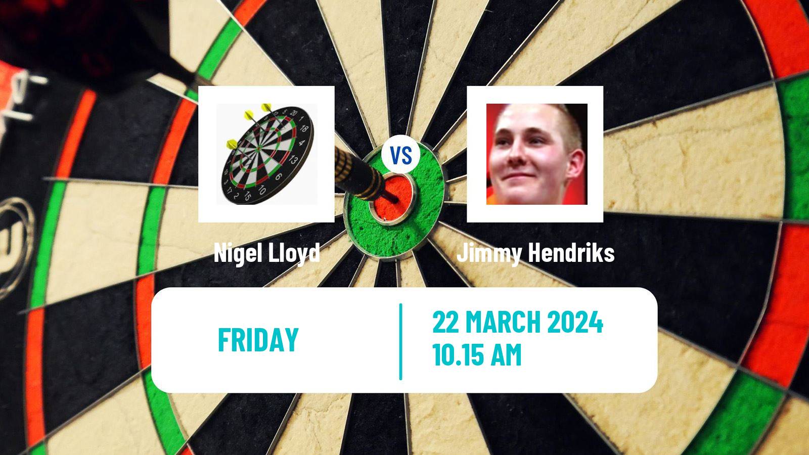 Darts Modus Super Series Nigel Lloyd - Jimmy Hendriks