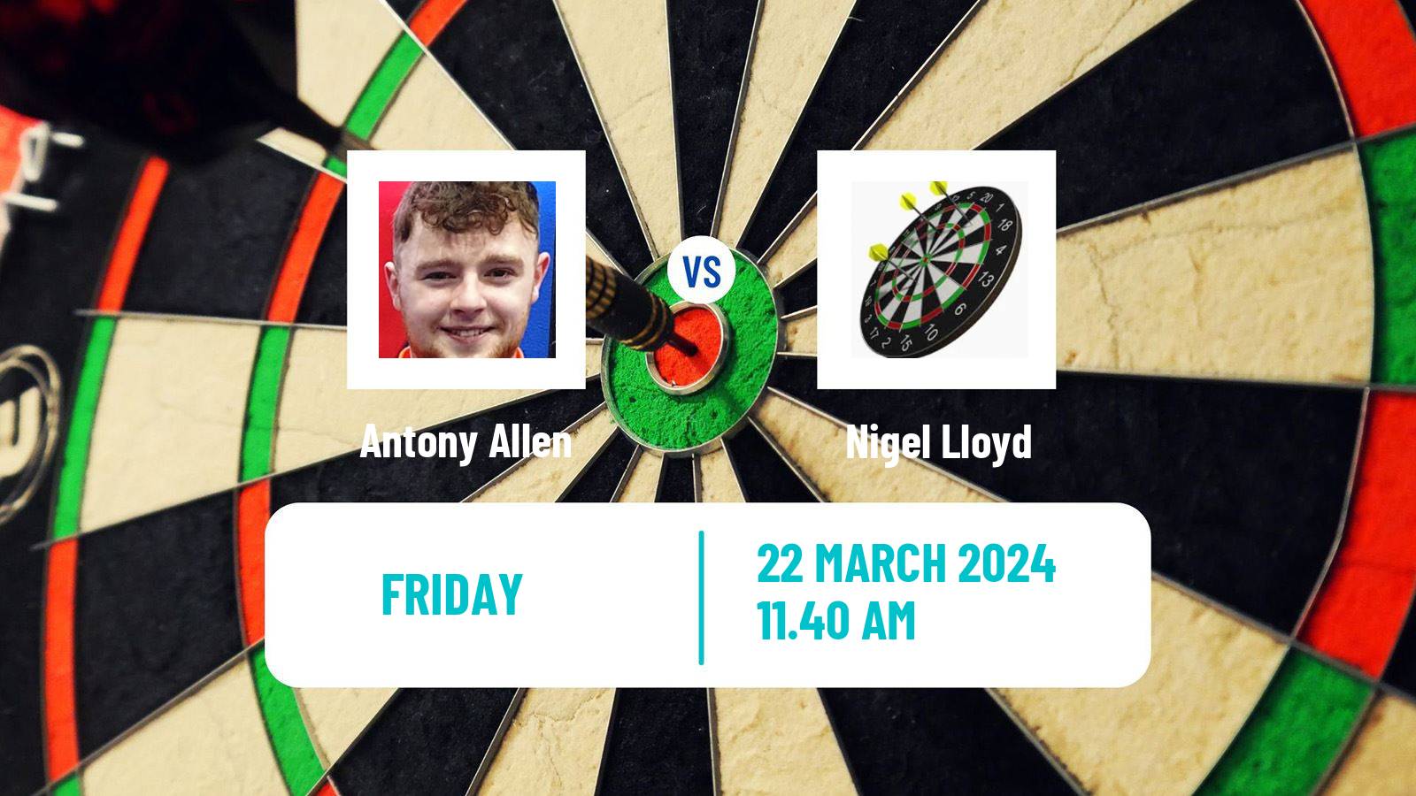Darts Modus Super Series Antony Allen - Nigel Lloyd