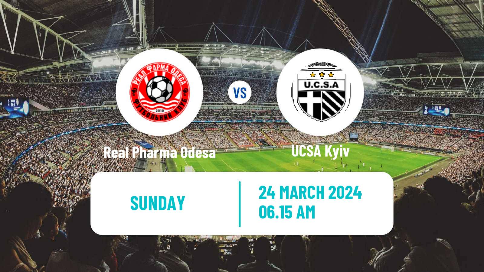 Soccer Ukrainian Druha Liga Real Pharma Odesa - UCSA