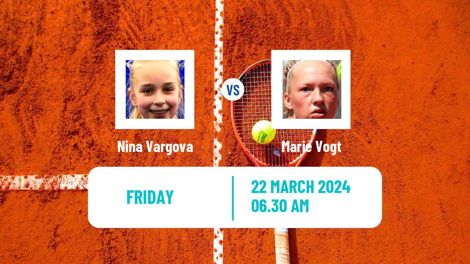 Tennis ITF W15 Heraklion 3 Women Nina Vargova - Marie Vogt