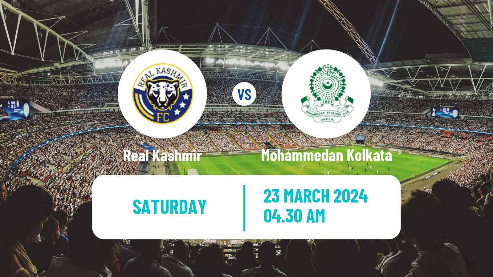 Soccer Indian I-League Real Kashmir - Mohammedan Kolkata