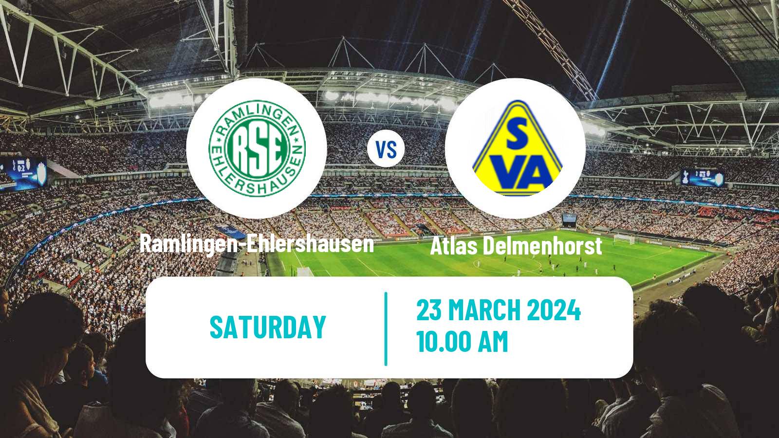 Soccer German Oberliga Niedersachsen Ramlingen-Ehlershausen - Atlas Delmenhorst