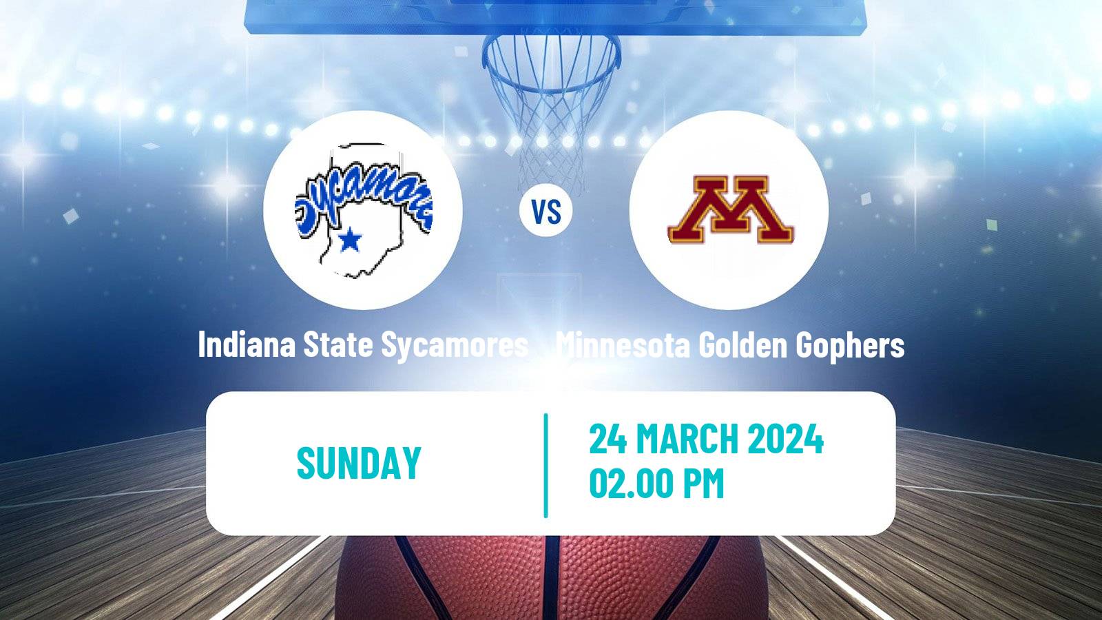 Basketball NIT Indiana State Sycamores - Minnesota Golden Gophers