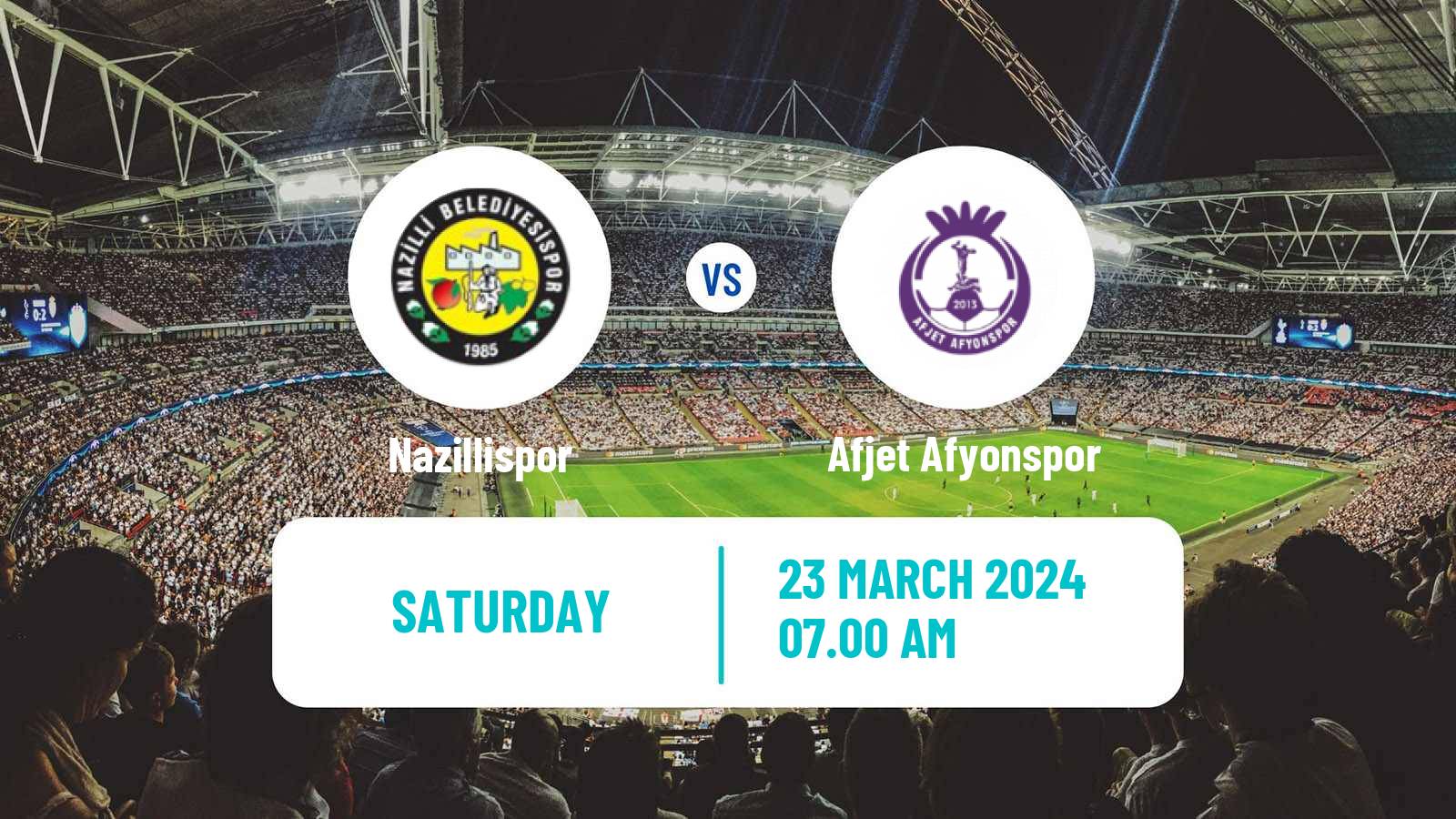 Soccer Turkish Second League White Group Nazillispor - Afjet Afyonspor