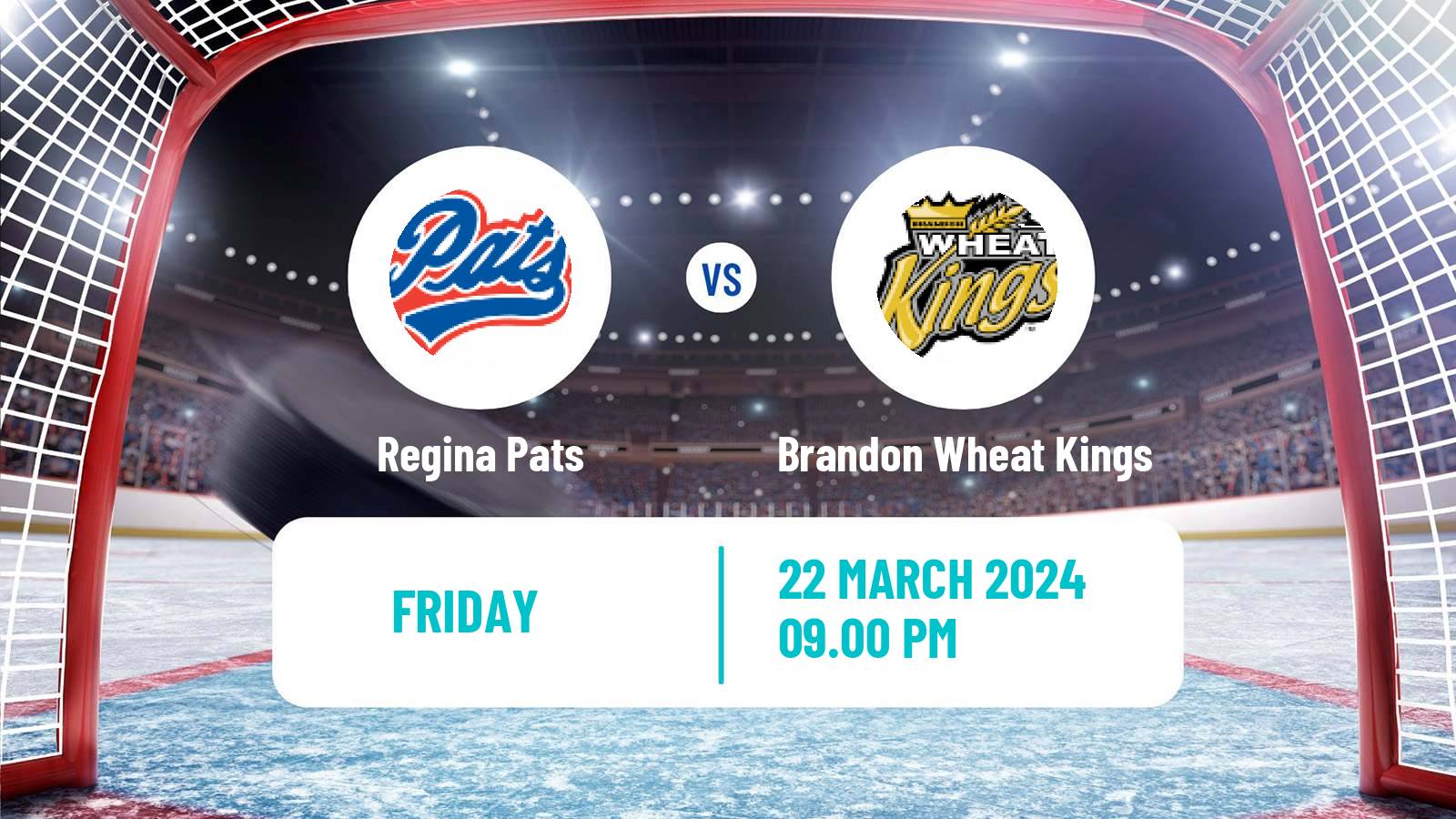 Hockey WHL Regina Pats - Brandon Wheat Kings