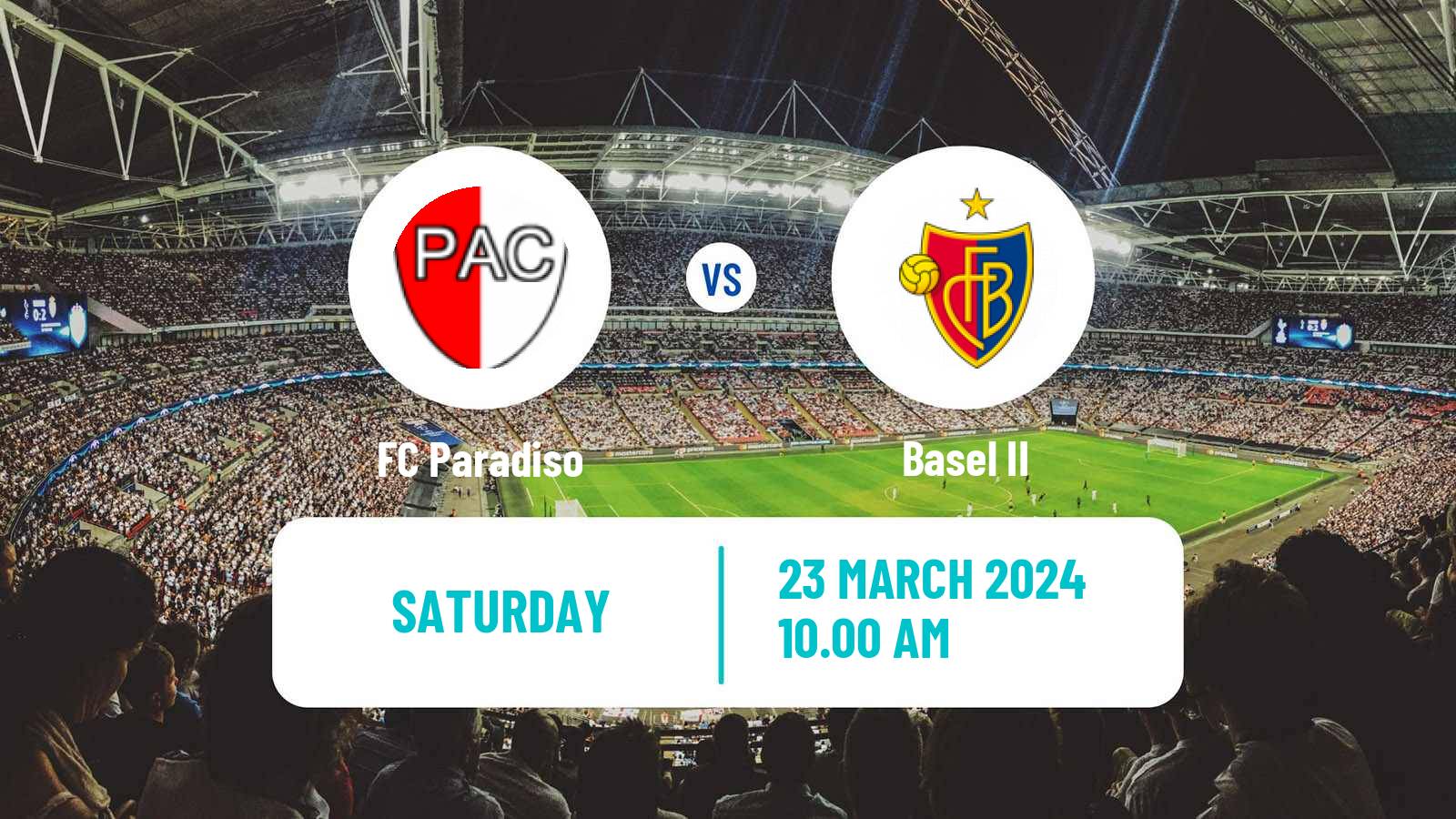 Soccer Swiss Promotion League Paradiso - Basel II