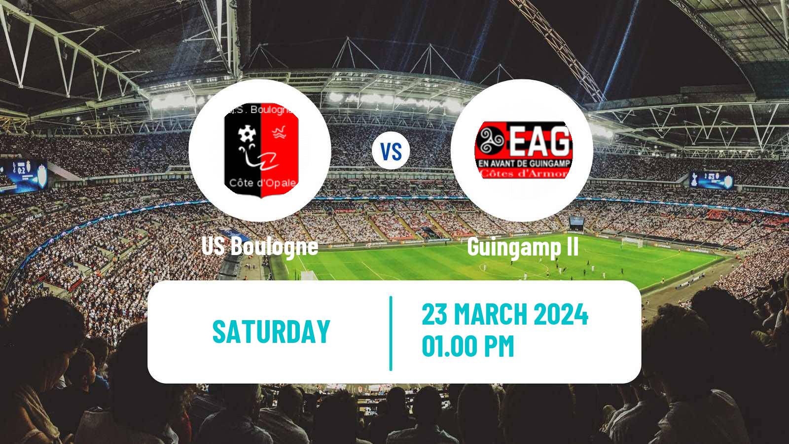Soccer French National 2 - Group C Boulogne - Guingamp II