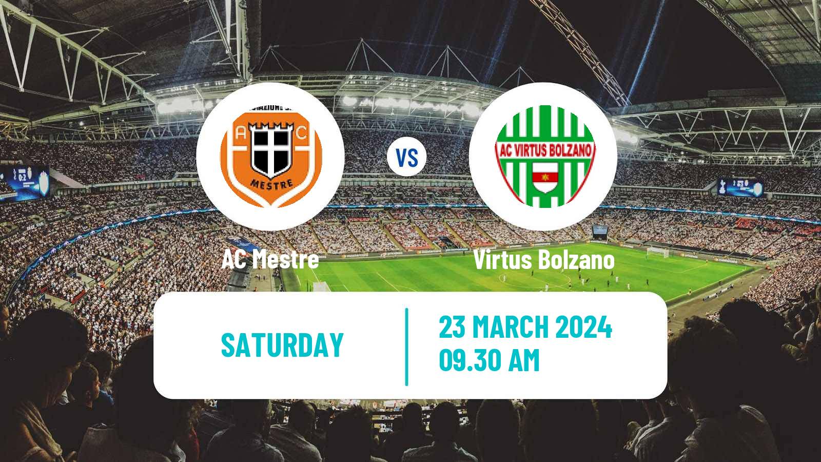 Soccer Italian Serie D - Group C Mestre - Virtus Bolzano