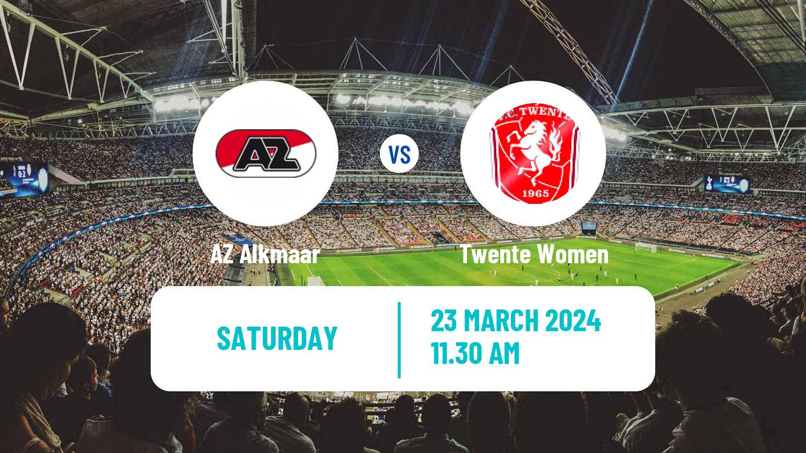 Soccer Dutch Eredivisie Women AZ Alkmaar - Twente