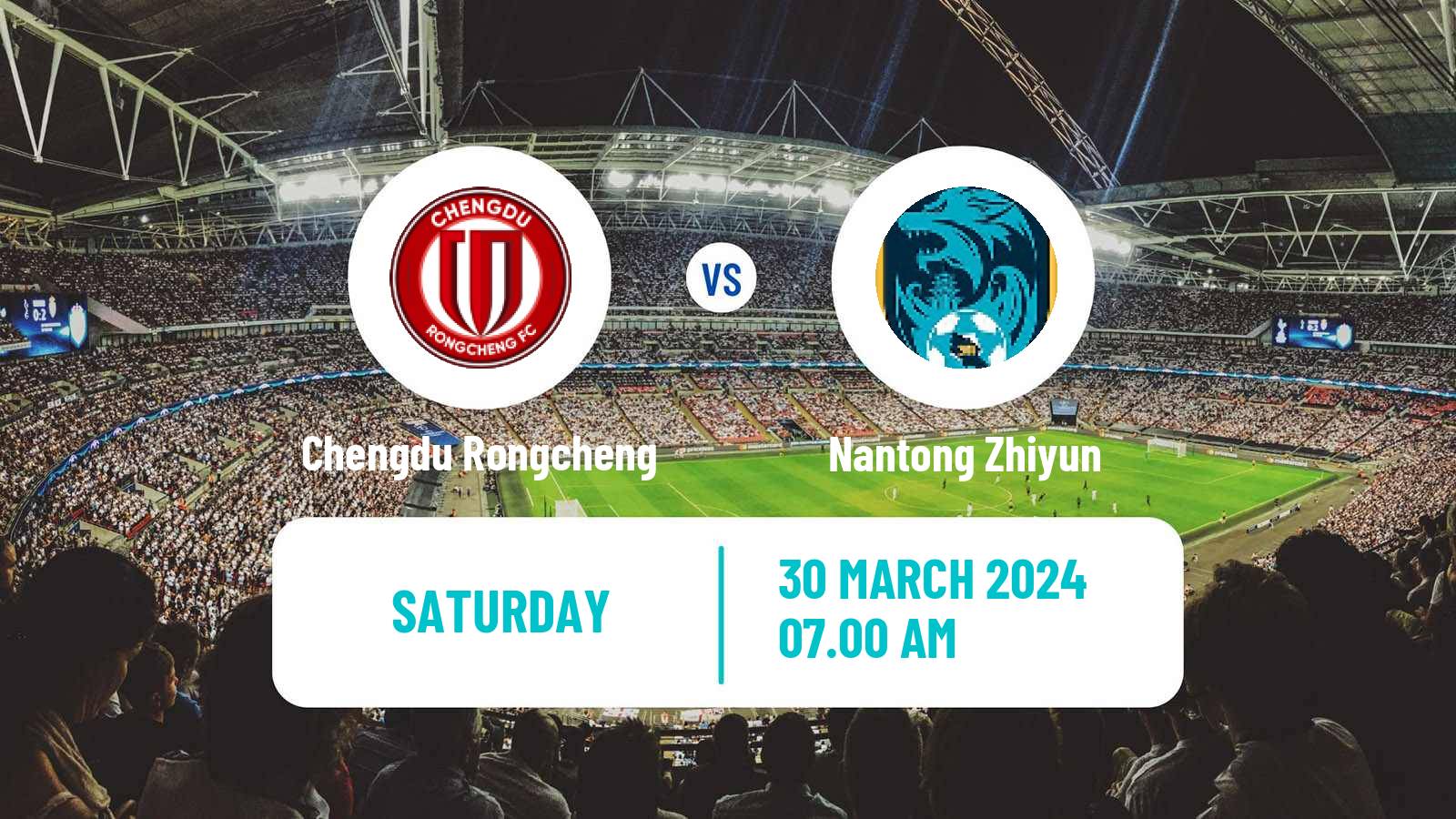 Soccer Chinese Super League Chengdu Rongcheng - Nantong Zhiyun