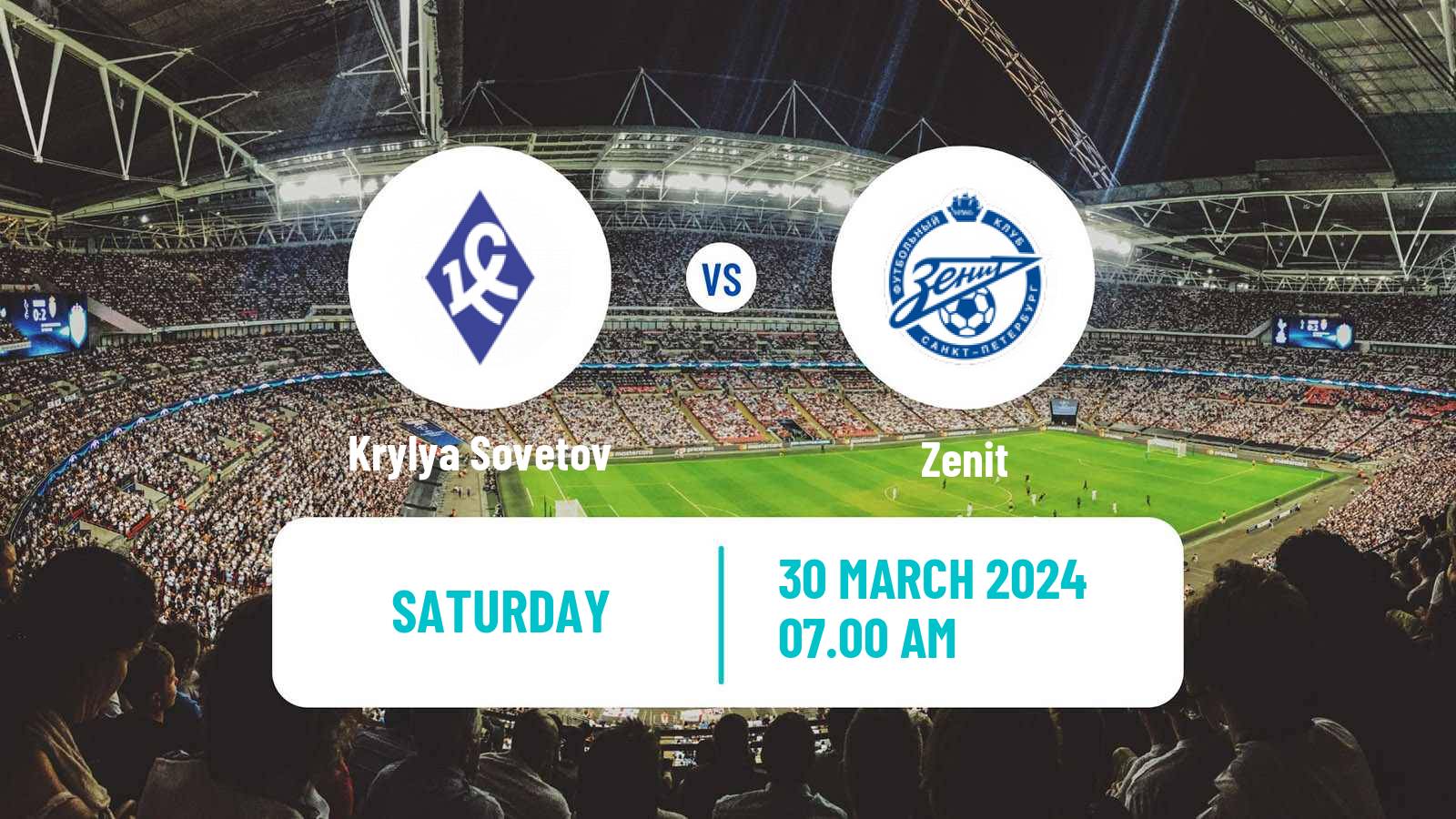 Soccer Russian Premier League Krylya Sovetov - Zenit