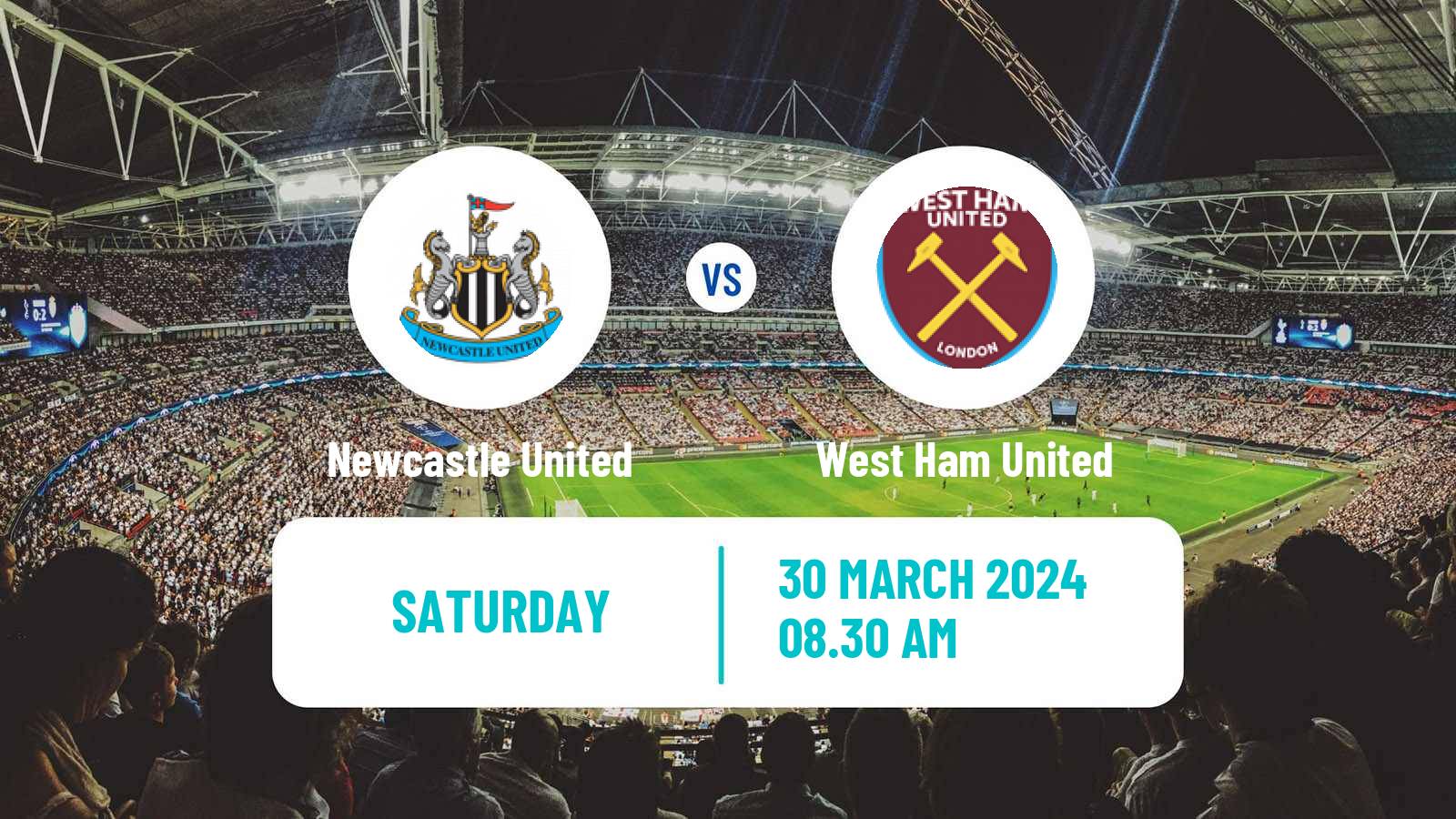 Soccer English Premier League Newcastle United - West Ham United