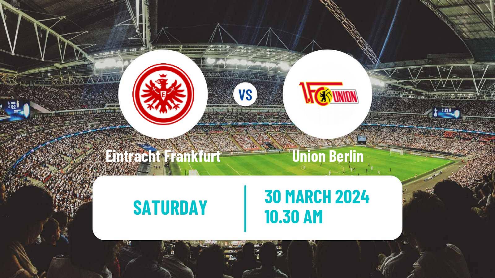 Soccer German Bundesliga Eintracht Frankfurt - Union Berlin