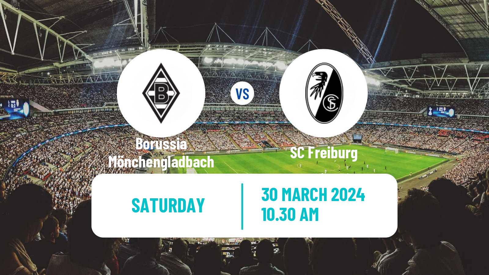 Soccer German Bundesliga Borussia Mönchengladbach - Freiburg