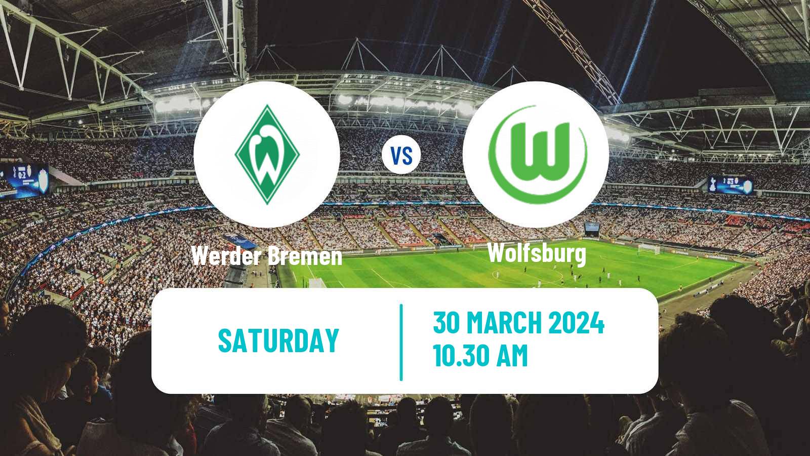 Soccer German Bundesliga Werder Bremen - Wolfsburg