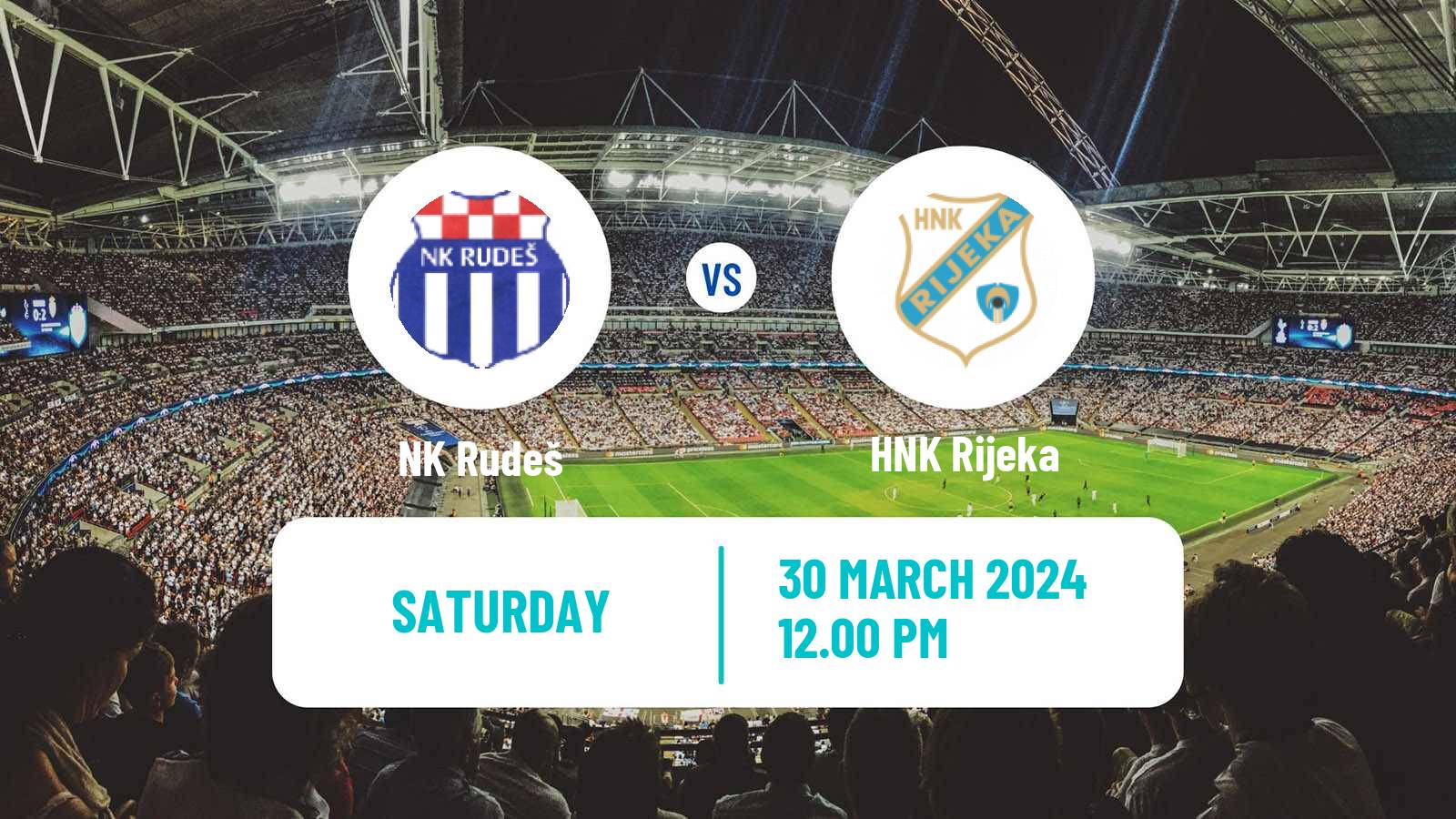 Soccer Croatian HNL Rudeš - Rijeka