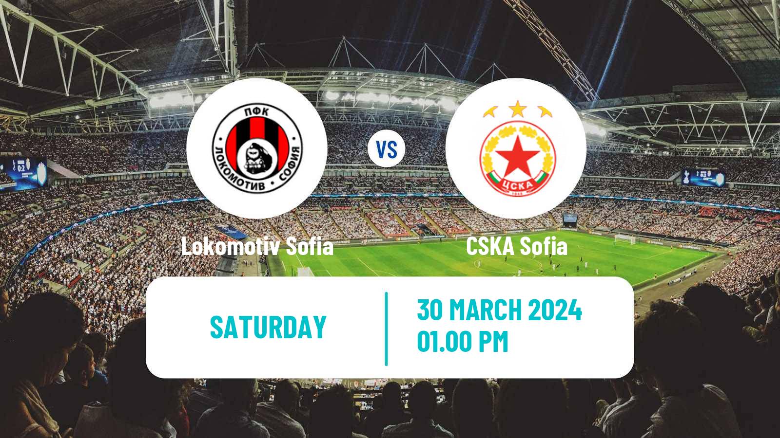 Soccer Bulgarian Parva Liga Lokomotiv Sofia - CSKA Sofia