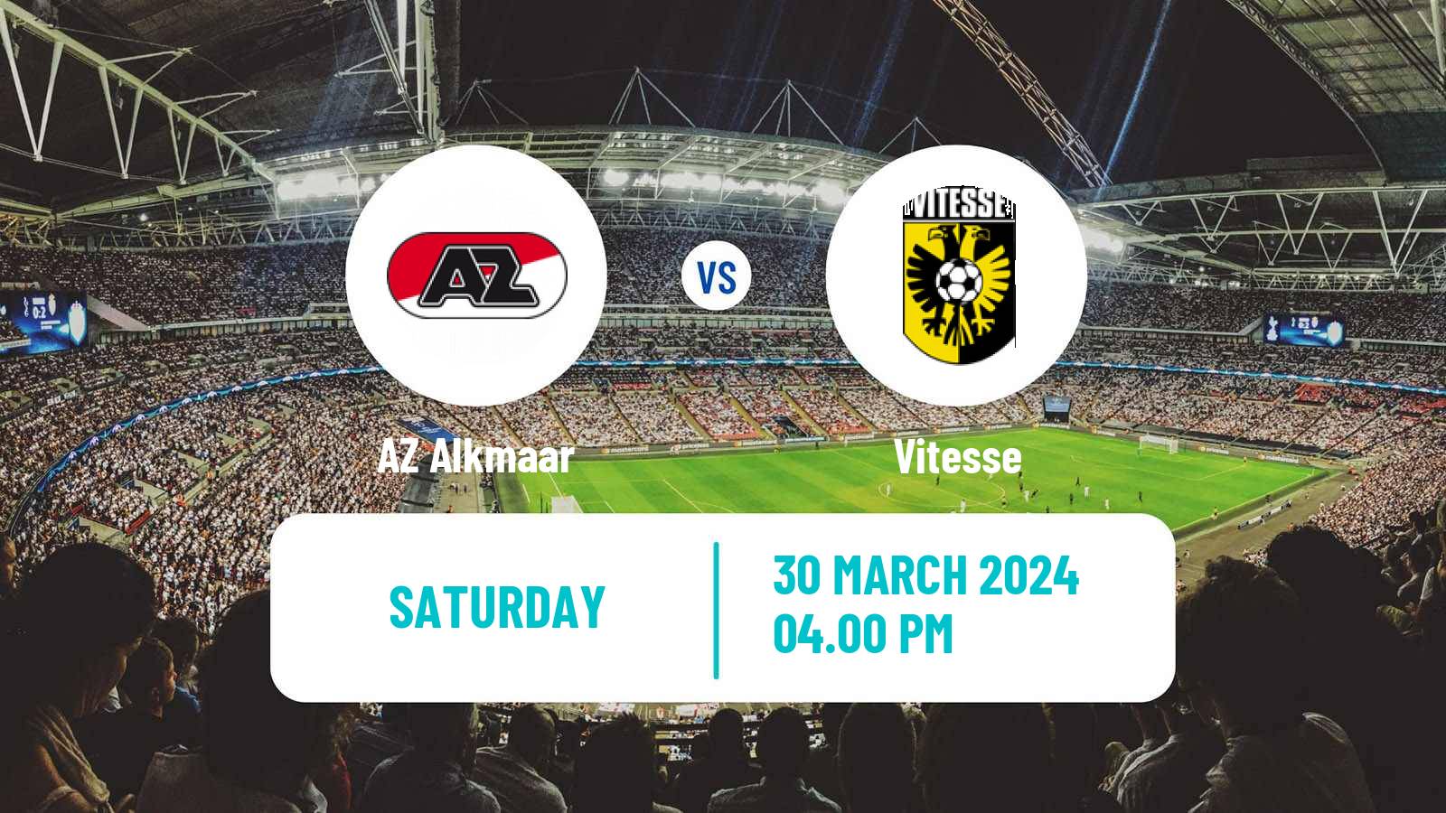 Soccer Dutch Eredivisie AZ Alkmaar - Vitesse