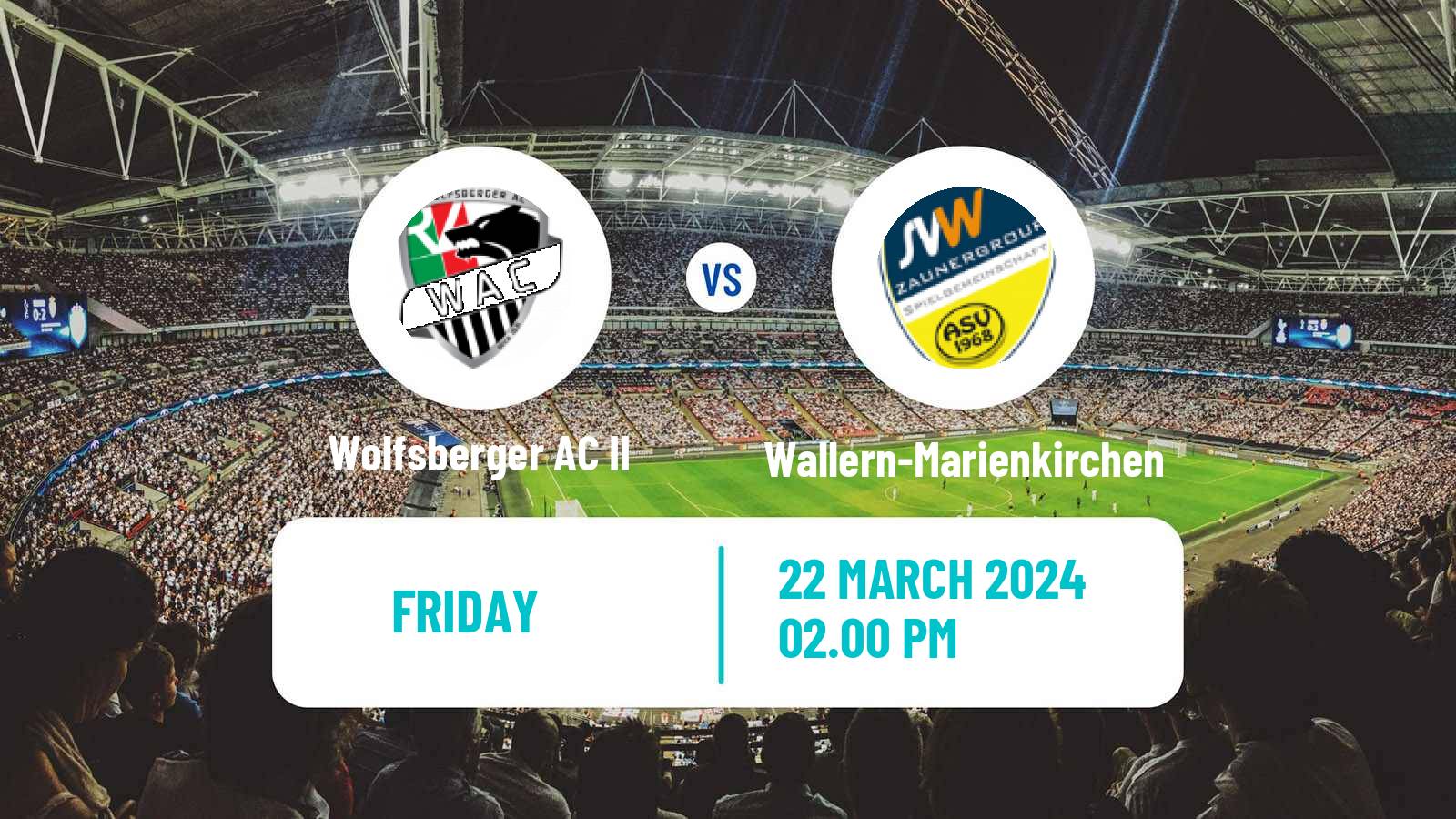 Soccer Austrian Regionalliga Central Wolfsberger AC II - Wallern-Marienkirchen