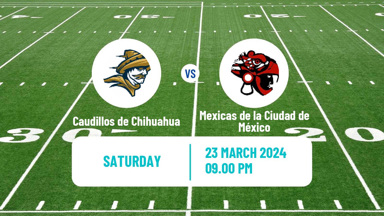 American football Mexican LFA Caudillos de Chihuahua - Mexicas de la Ciudad de México