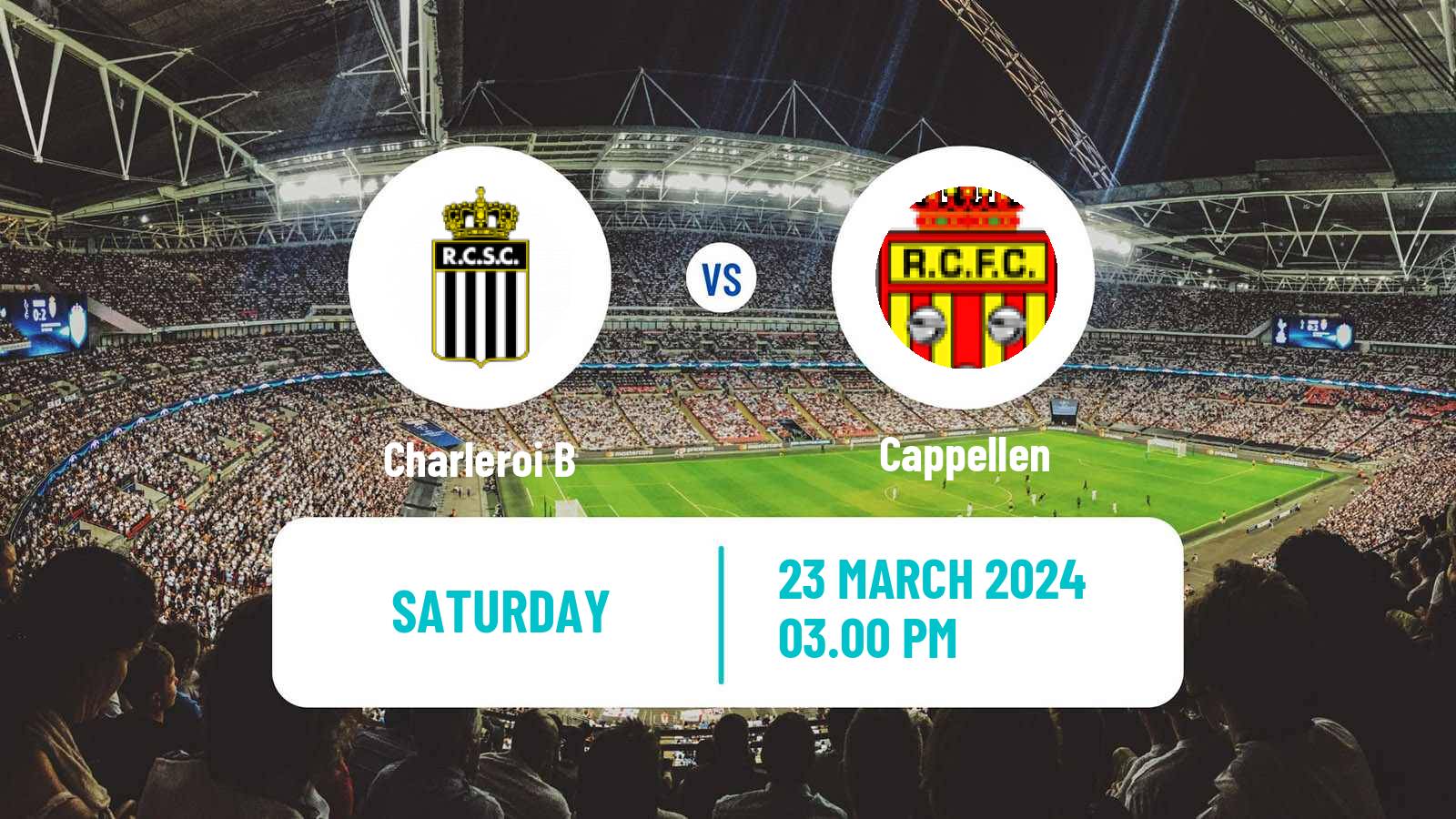 Soccer Belgian National Division 1 Charleroi B - Cappellen