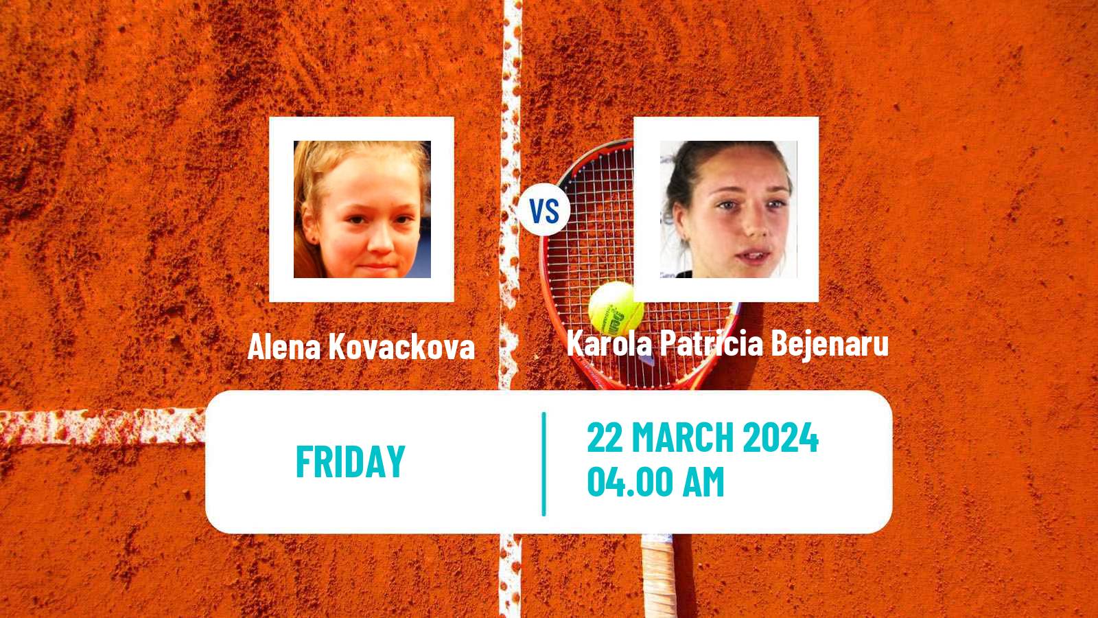 Tennis ITF W15 Sharm Elsheikh 7 Women Alena Kovackova - Karola Patricia Bejenaru
