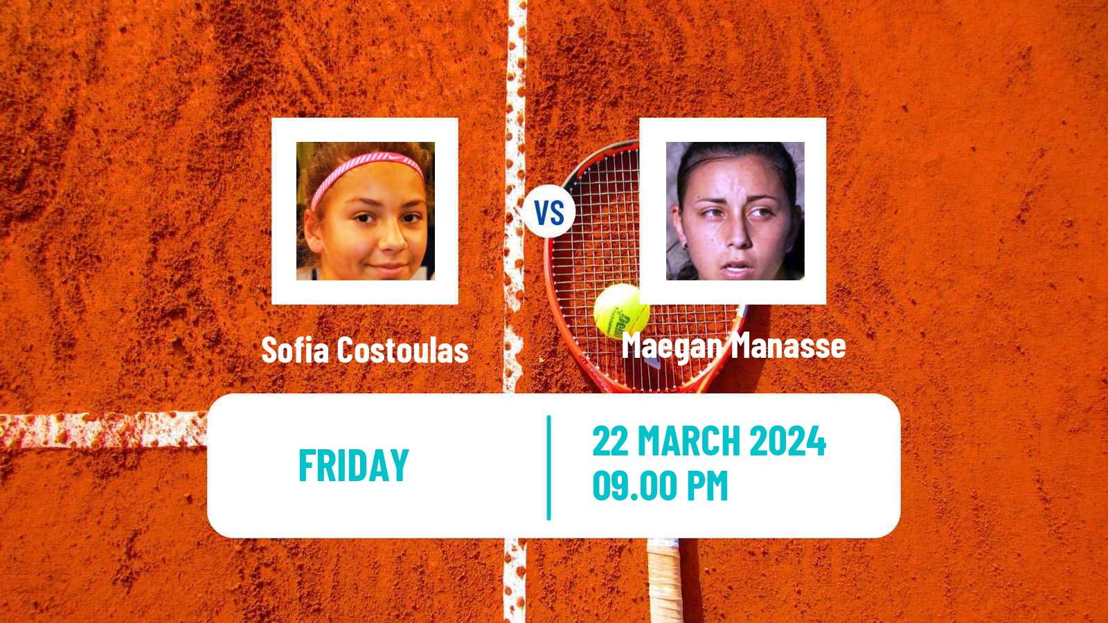 Tennis ITF W15 Hinode Women Sofia Costoulas - Maegan Manasse