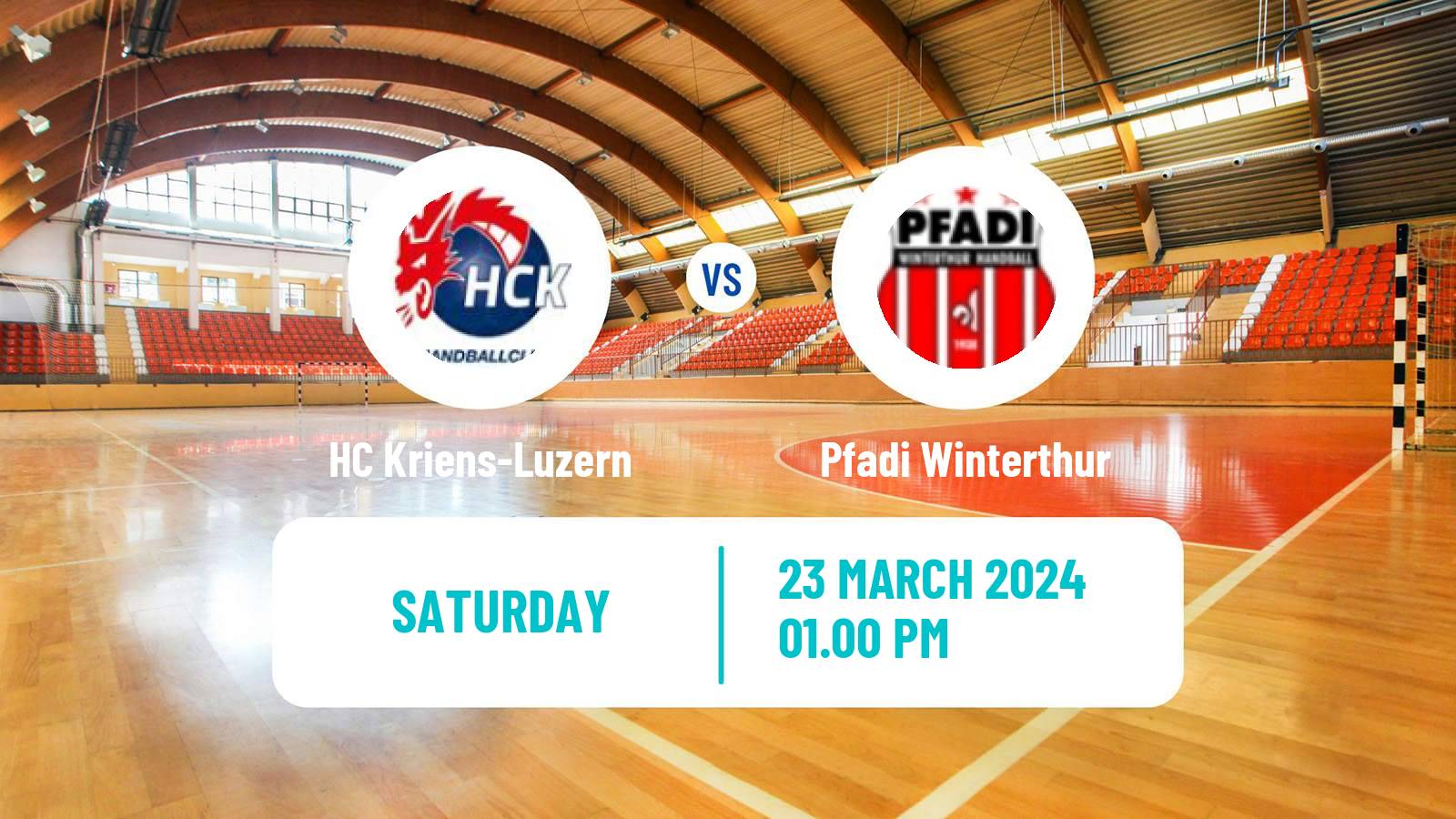 Handball Swiss NLA Handball HC Kriens-Luzern - Pfadi Winterthur