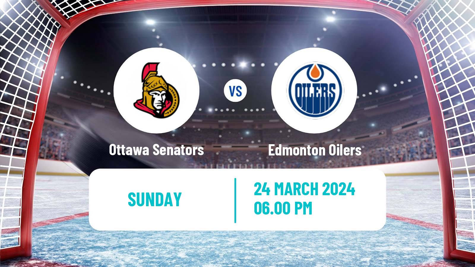 Hockey NHL Ottawa Senators - Edmonton Oilers