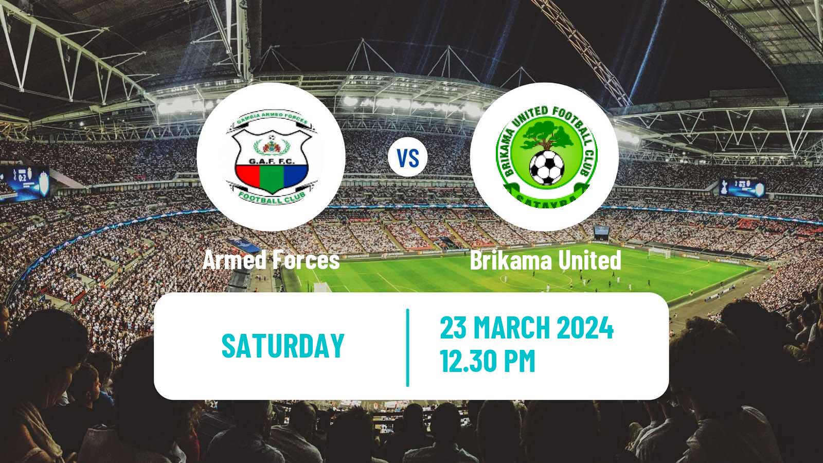 Soccer Gambian GFA League Armed Forces - Brikama United