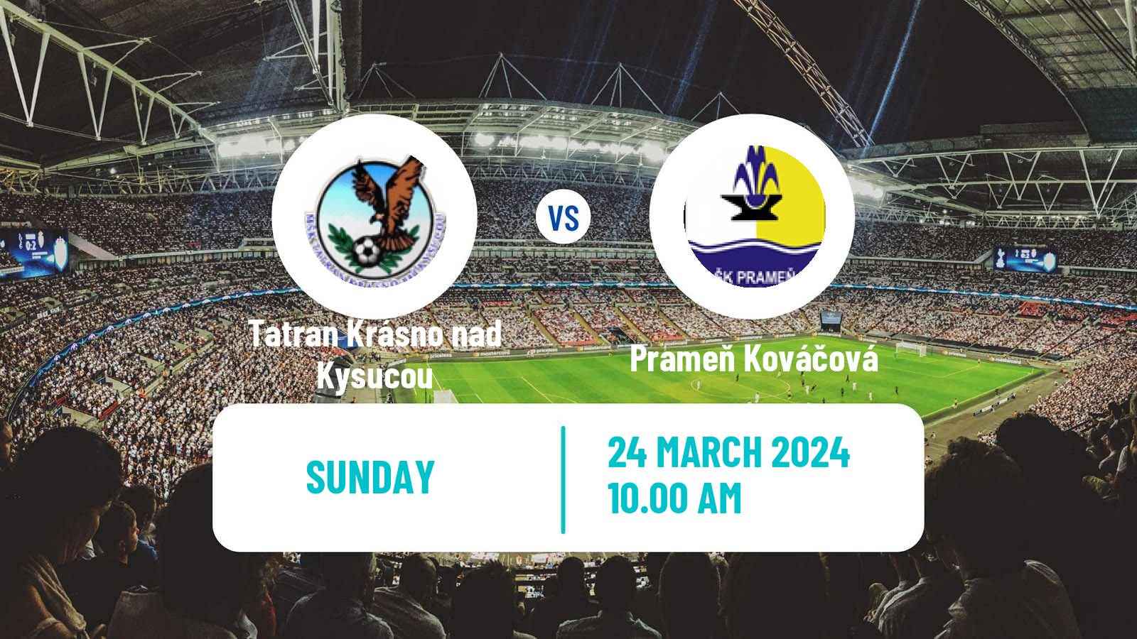 Soccer Slovak 4 Liga Central Tatran Krásno nad Kysucou - Prameň Kováčová