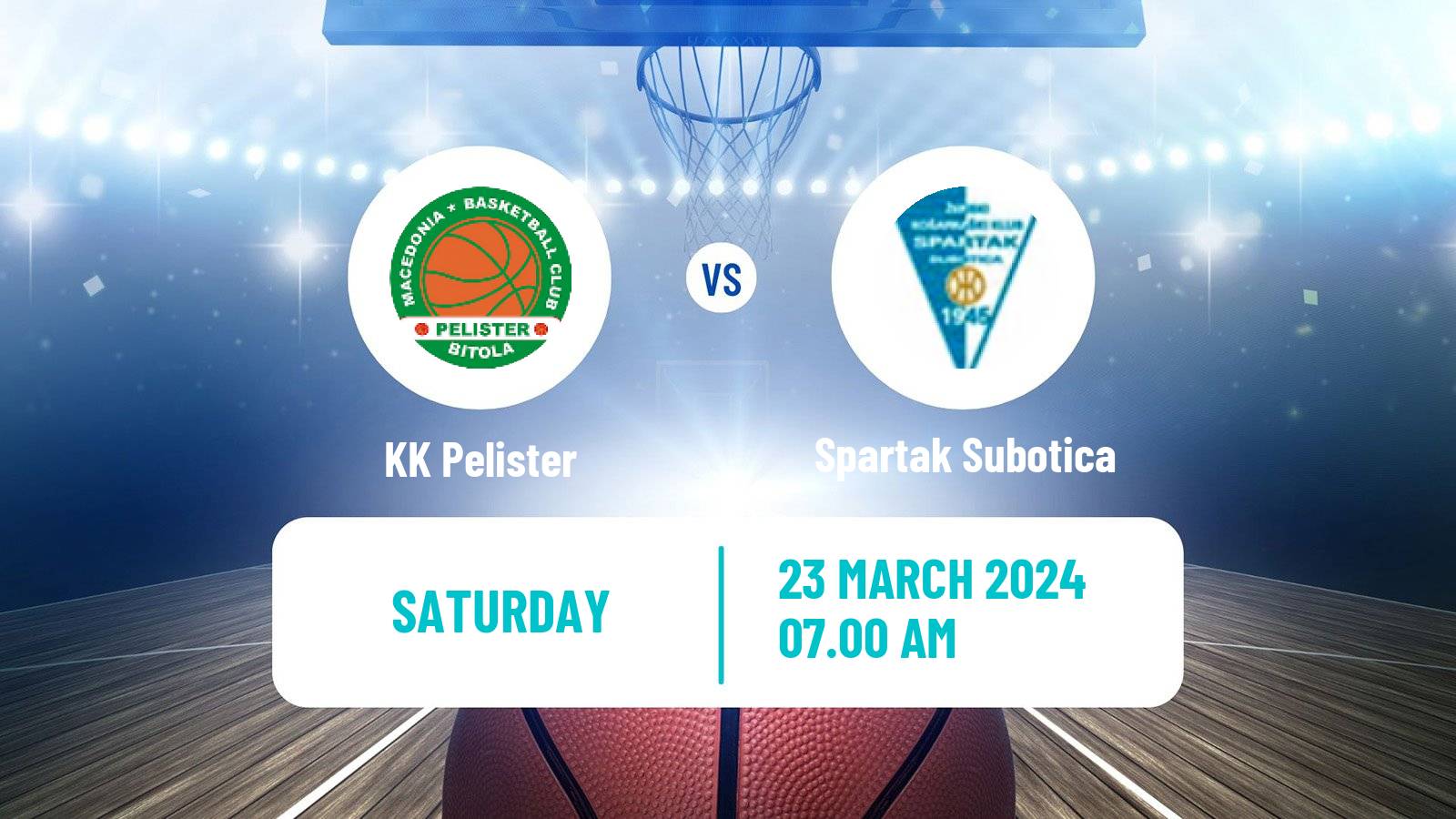 Basketball Adriatic League 2 Pelister - Spartak Subotica